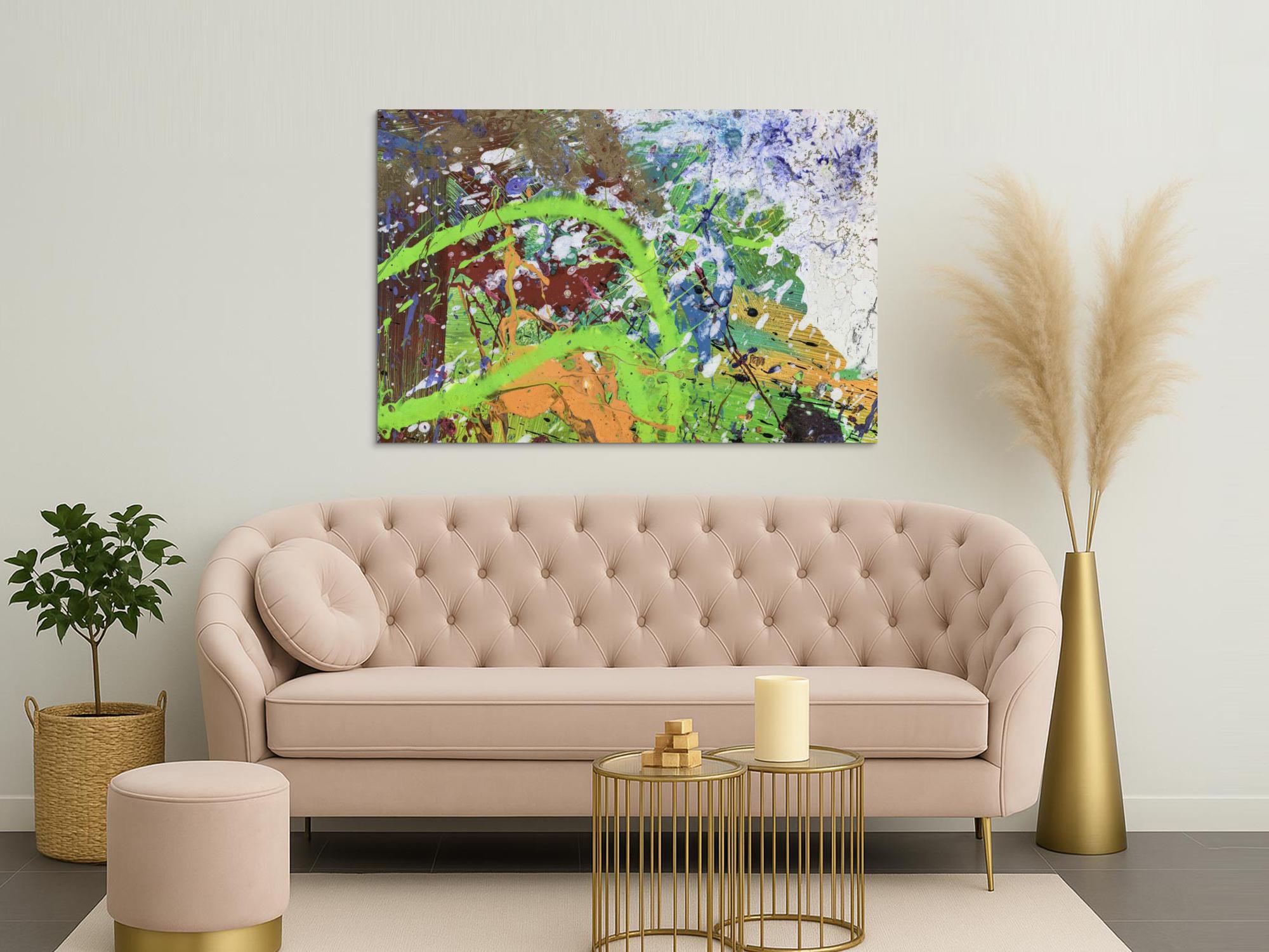 Abstraktes Bild auf Leinwand