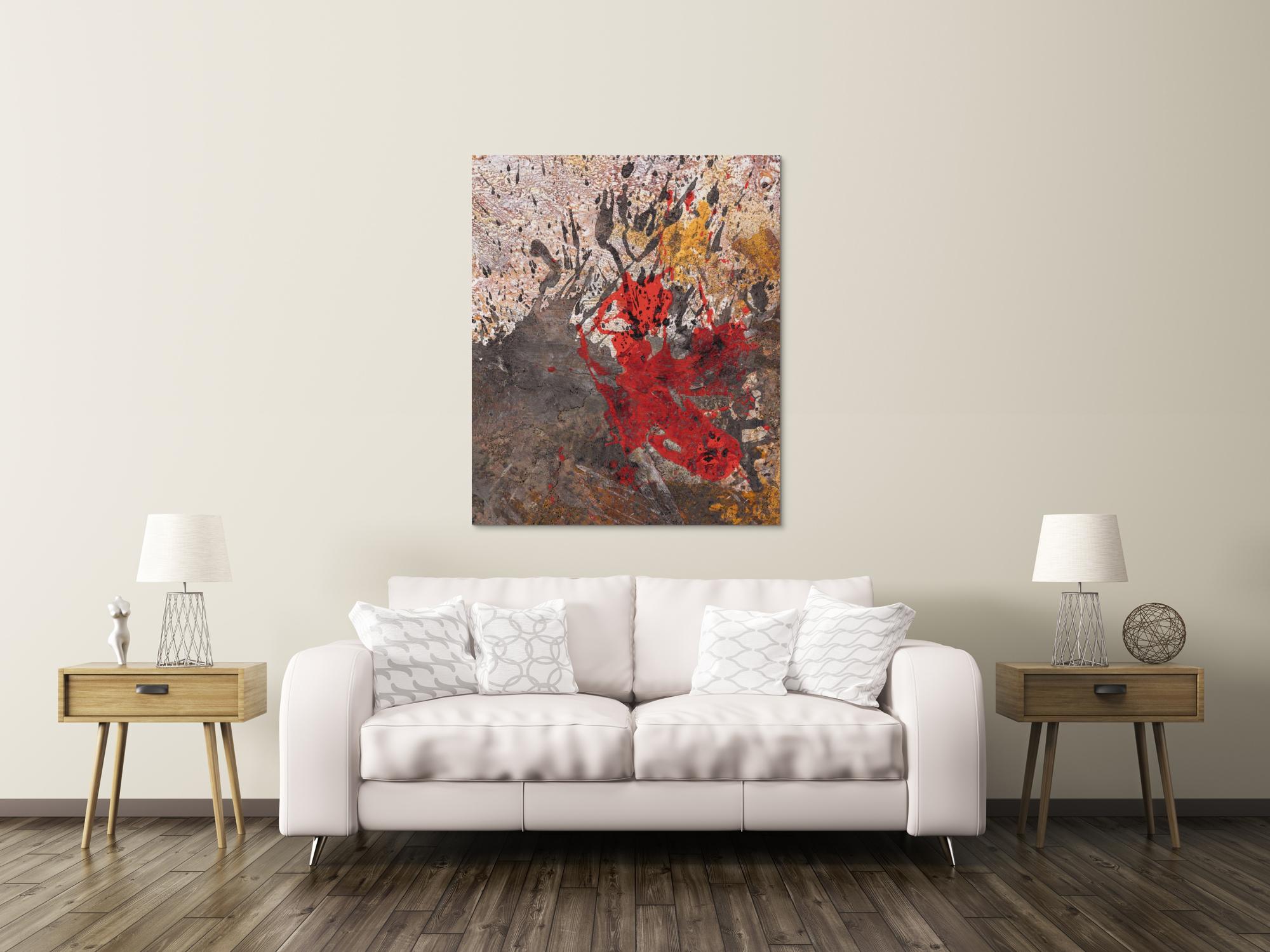 Abstraktes Bild auf Leinwand