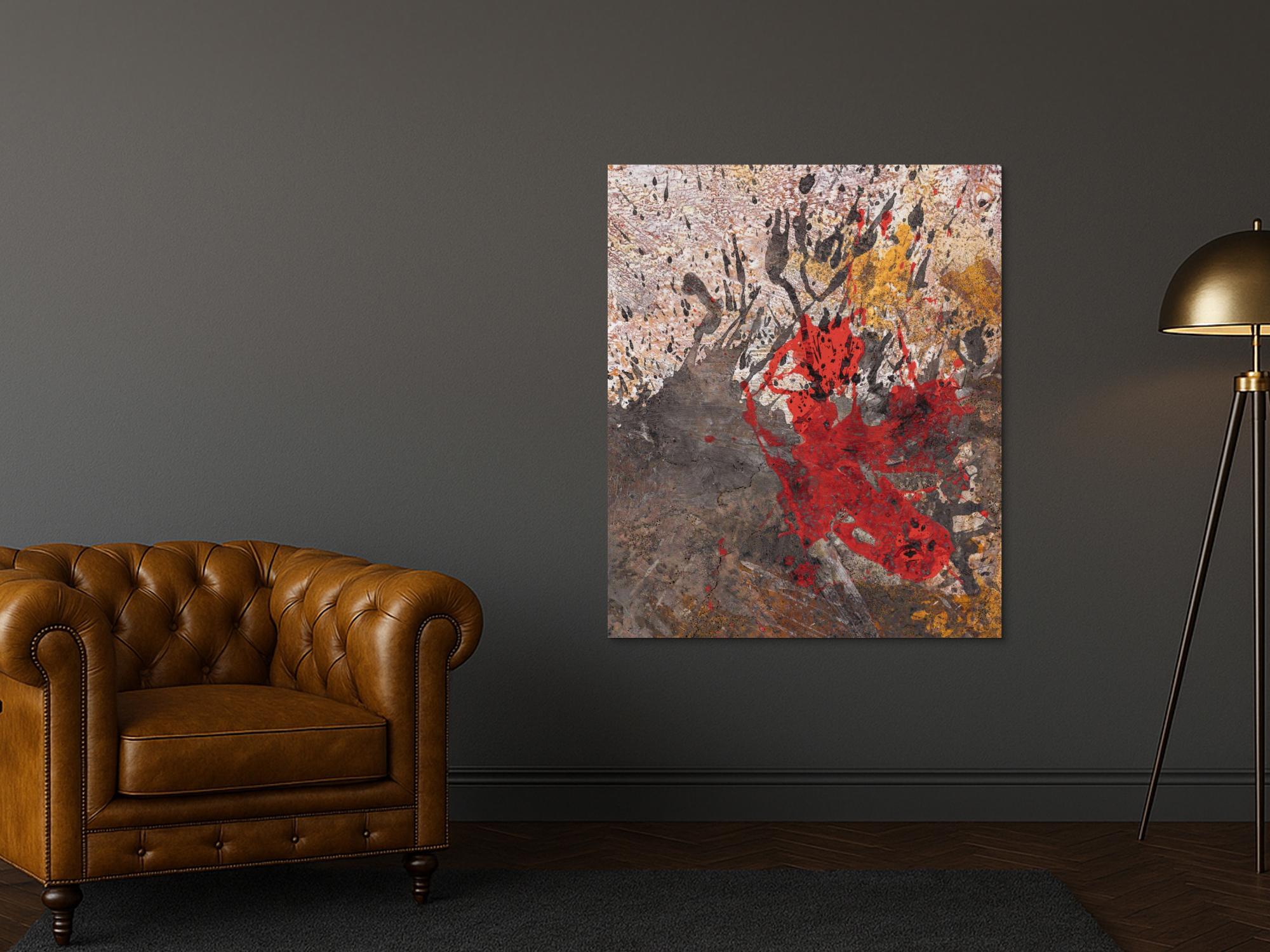 Abstraktes Bild auf Leinwand