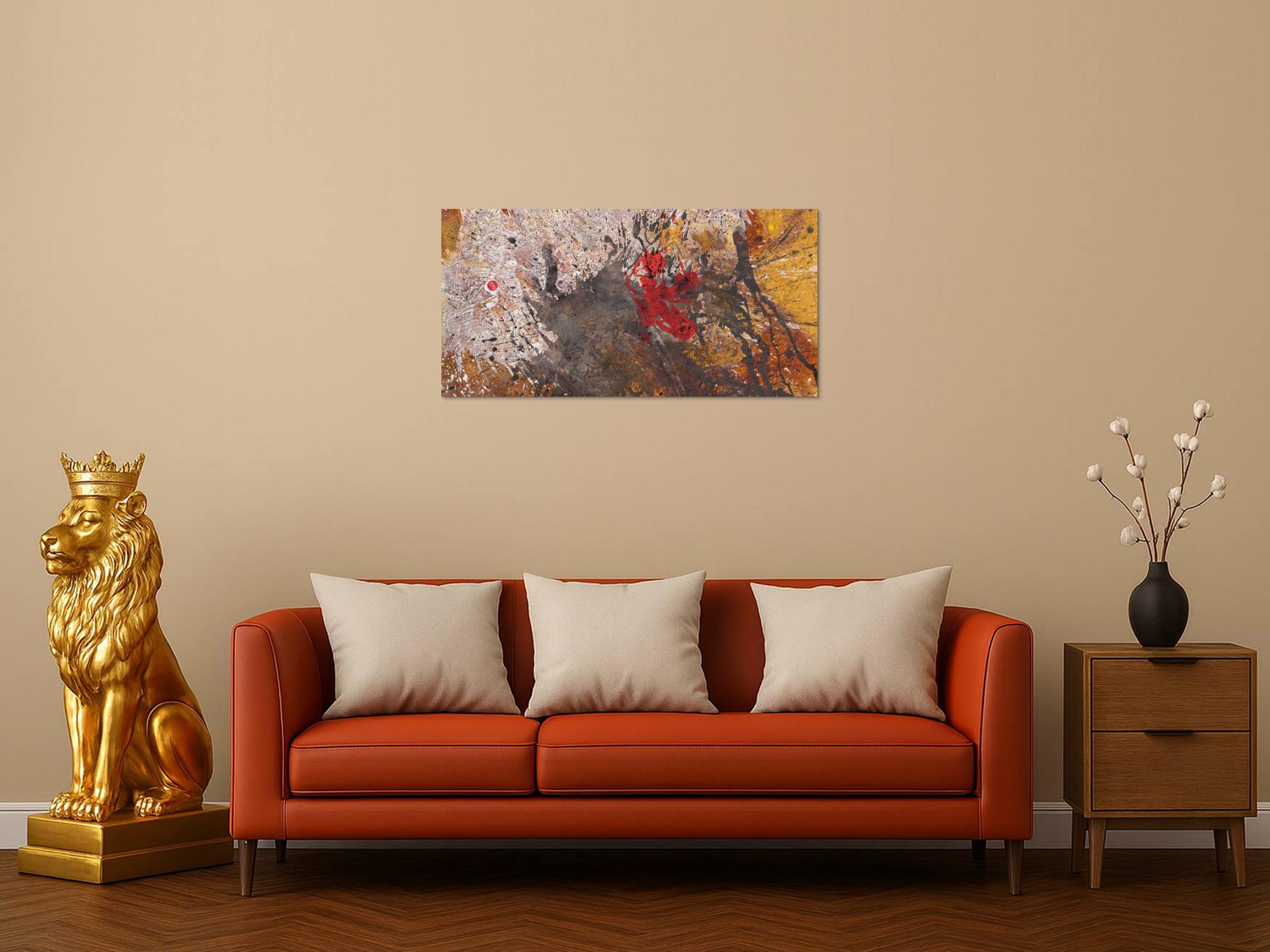 Abstraktes Bild auf Leinwand