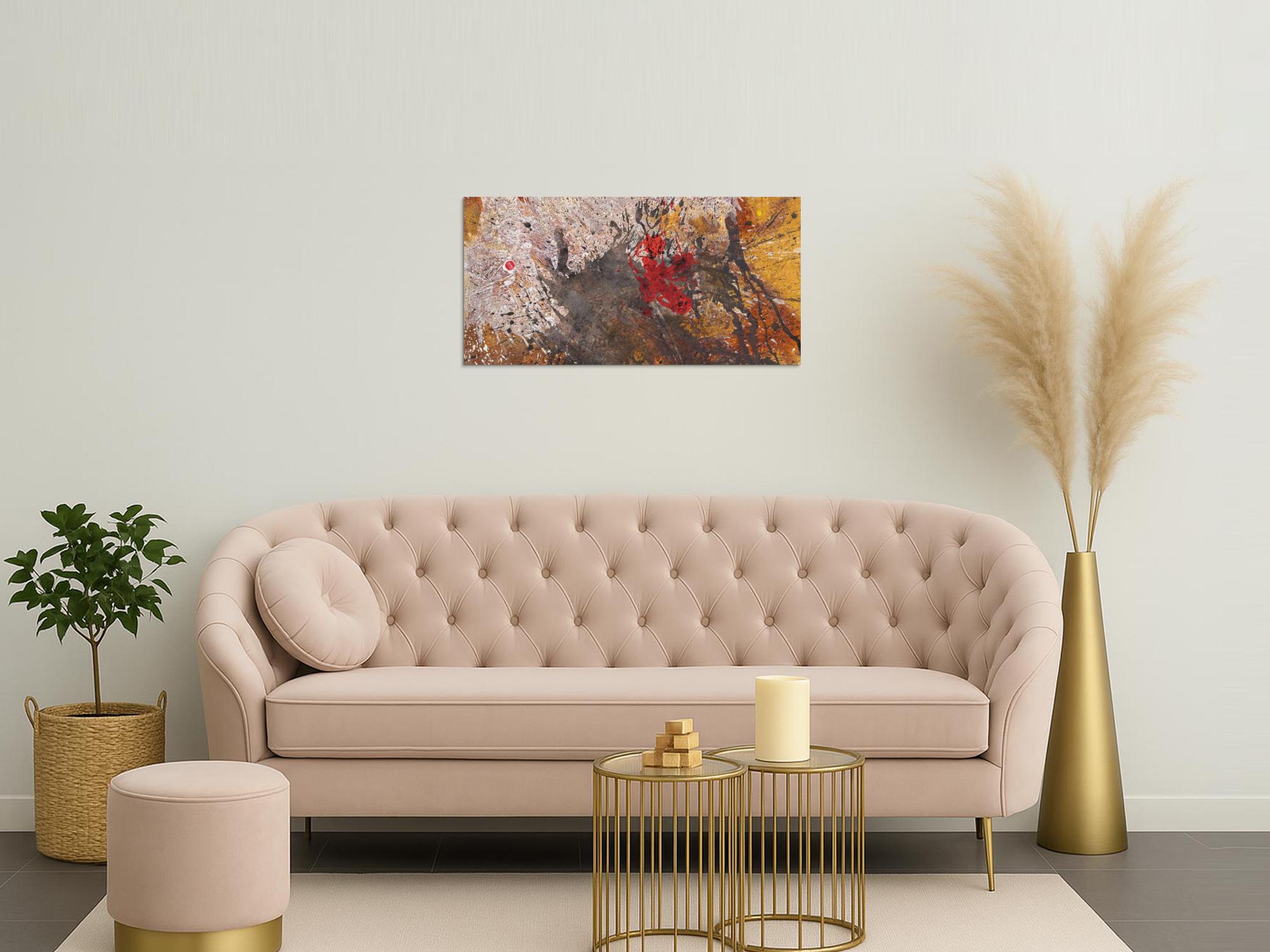 Abstraktes Bild auf Leinwand