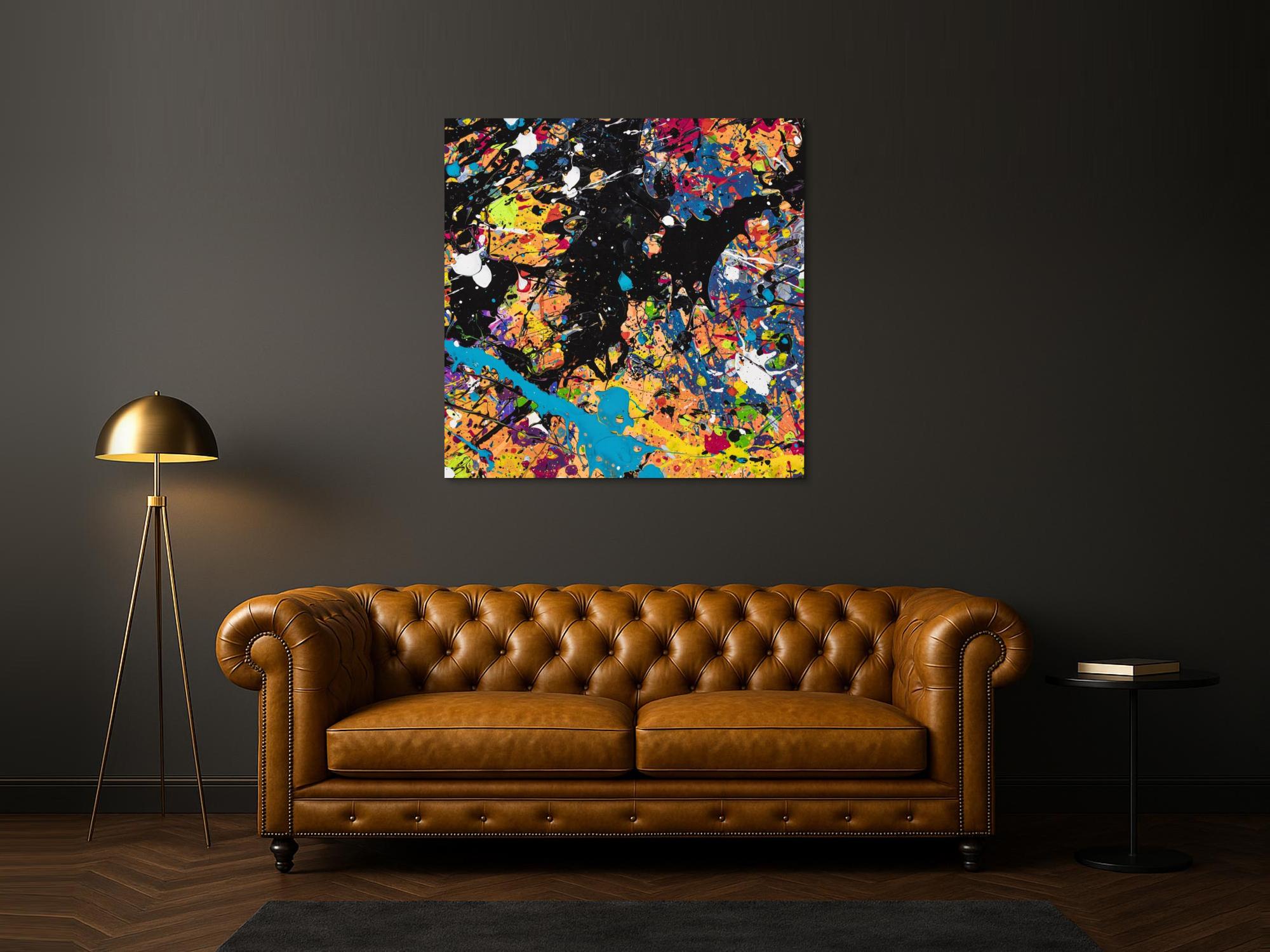 Abstraktes Bild auf Leinwand