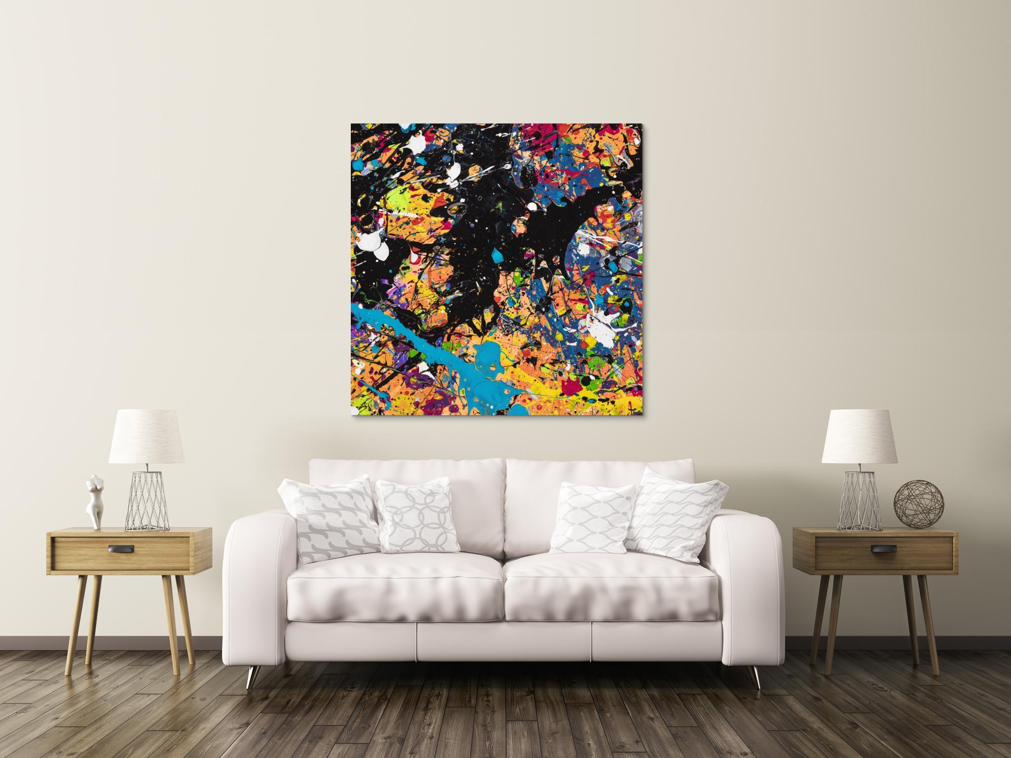 Abstraktes Bild auf Leinwand