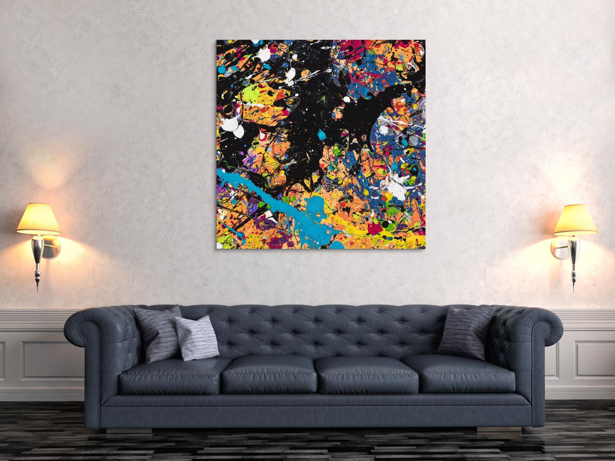 Abstraktes Bild auf Leinwand