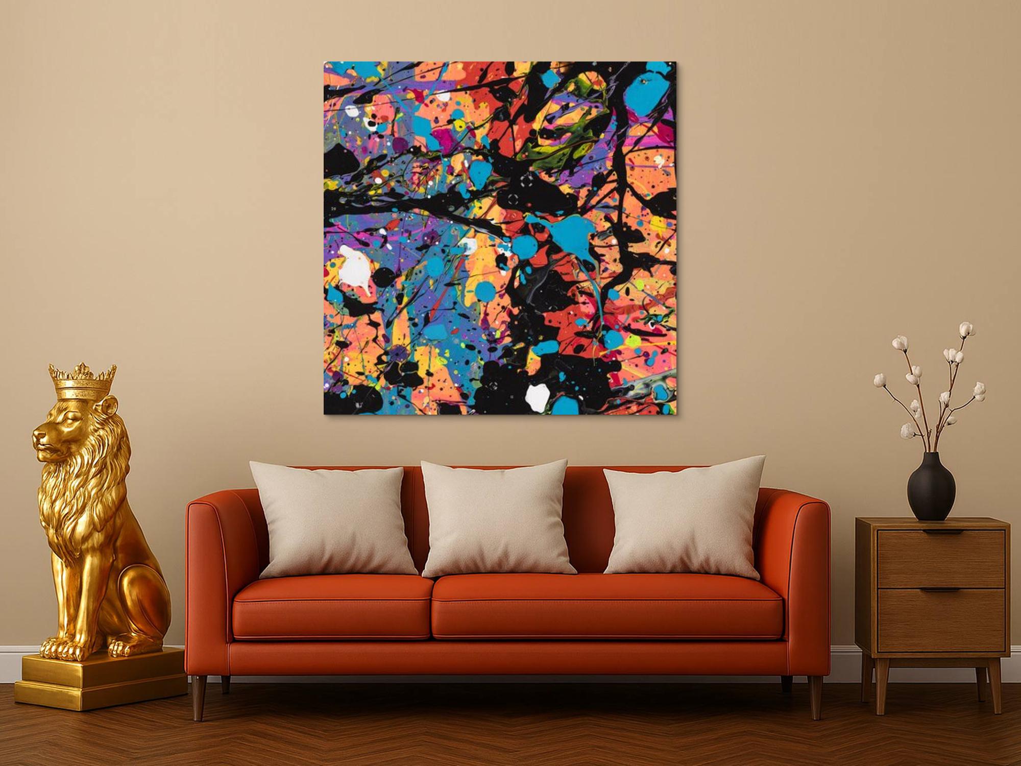 Abstraktes Bild auf Leinwand