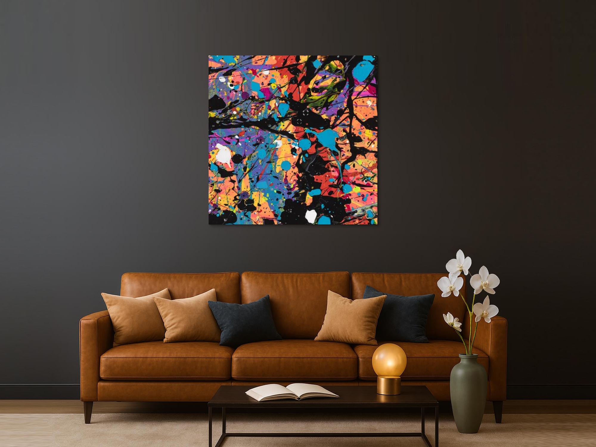 Abstraktes Bild auf Leinwand