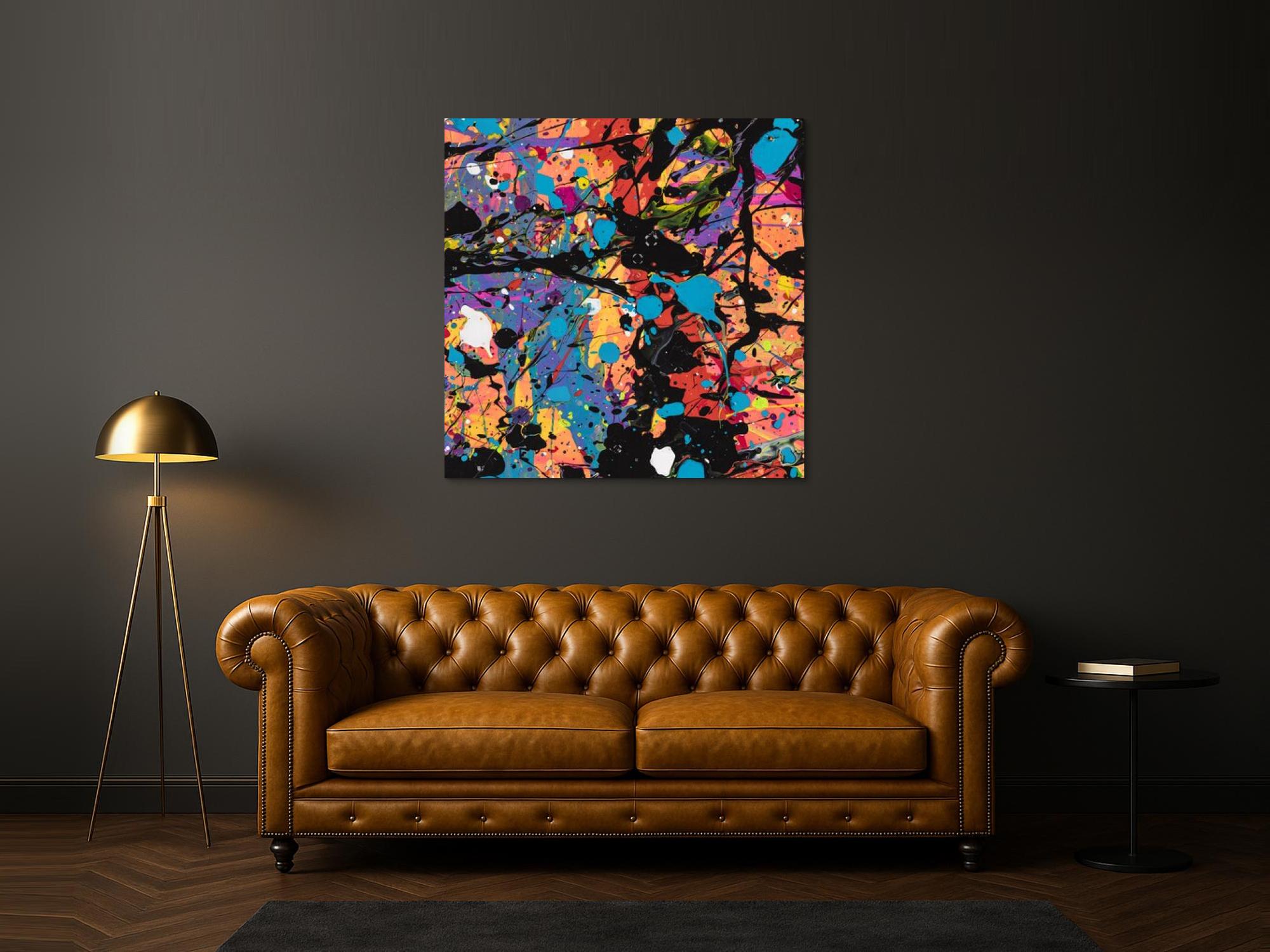 Abstraktes Bild auf Leinwand