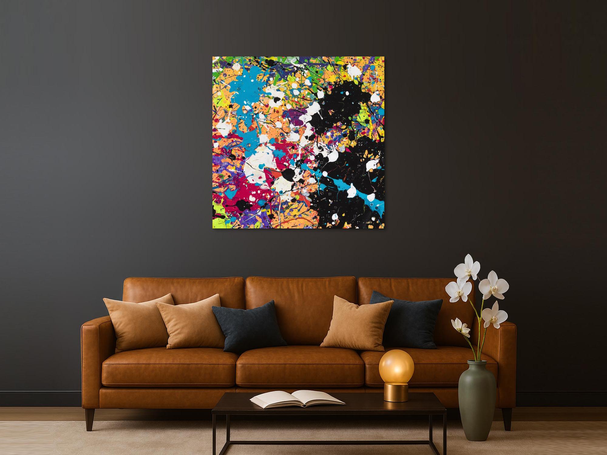 Abstraktes Bild auf Leinwand