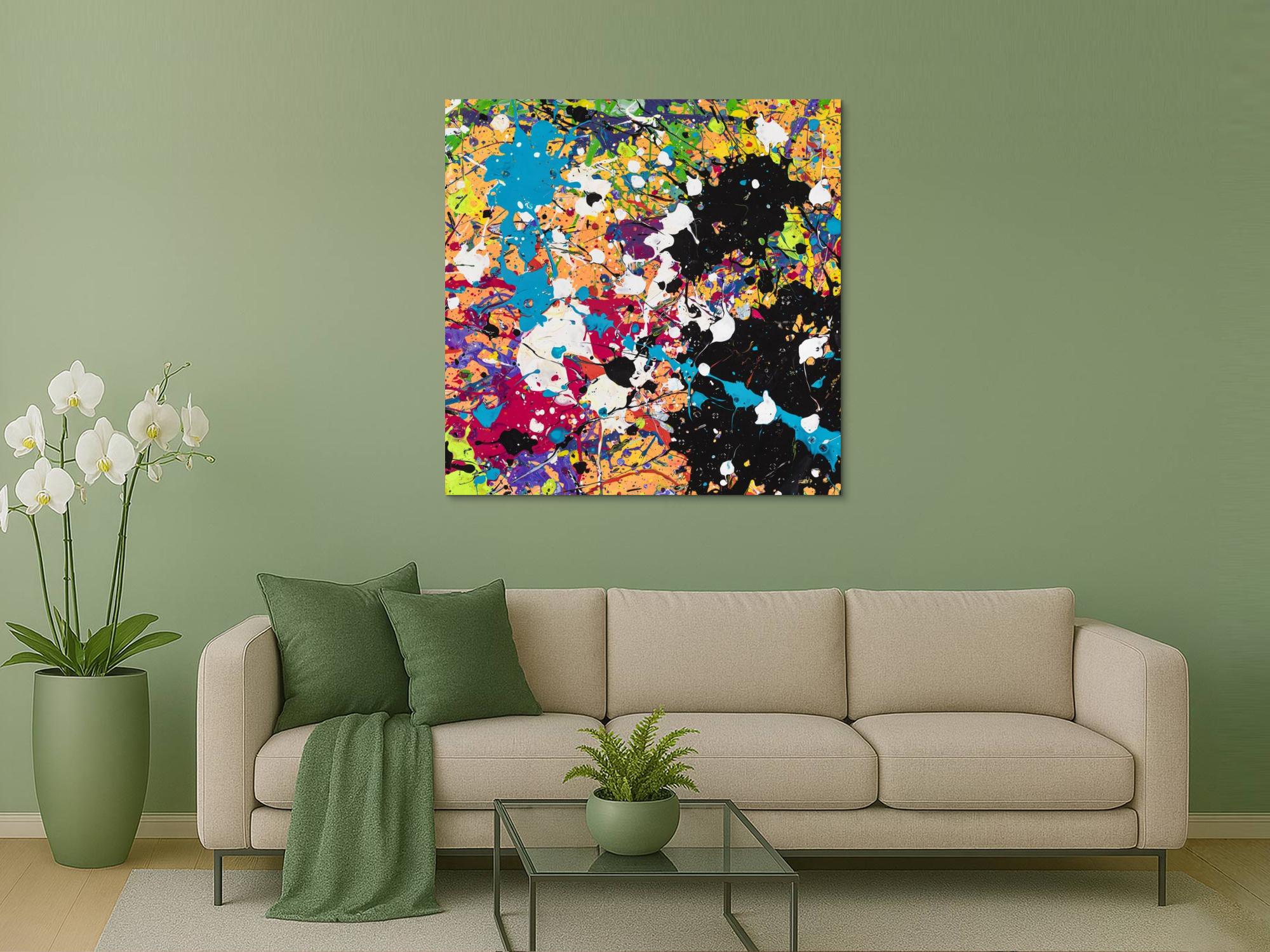 Abstraktes Bild auf Leinwand