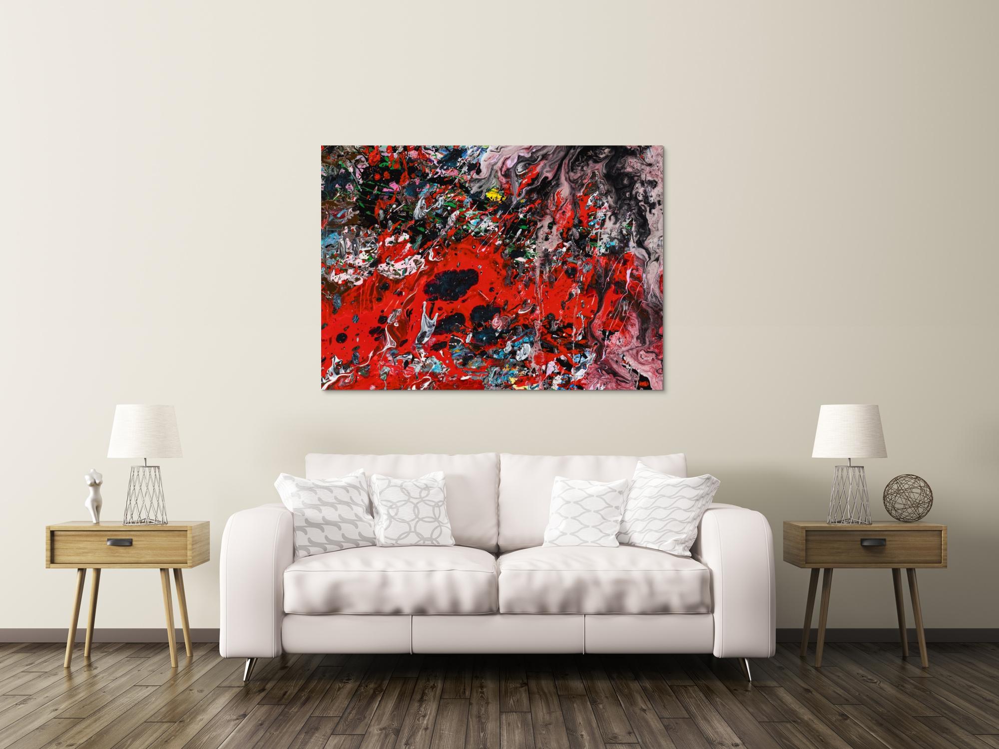 Abstraktes Bild auf Leinwand