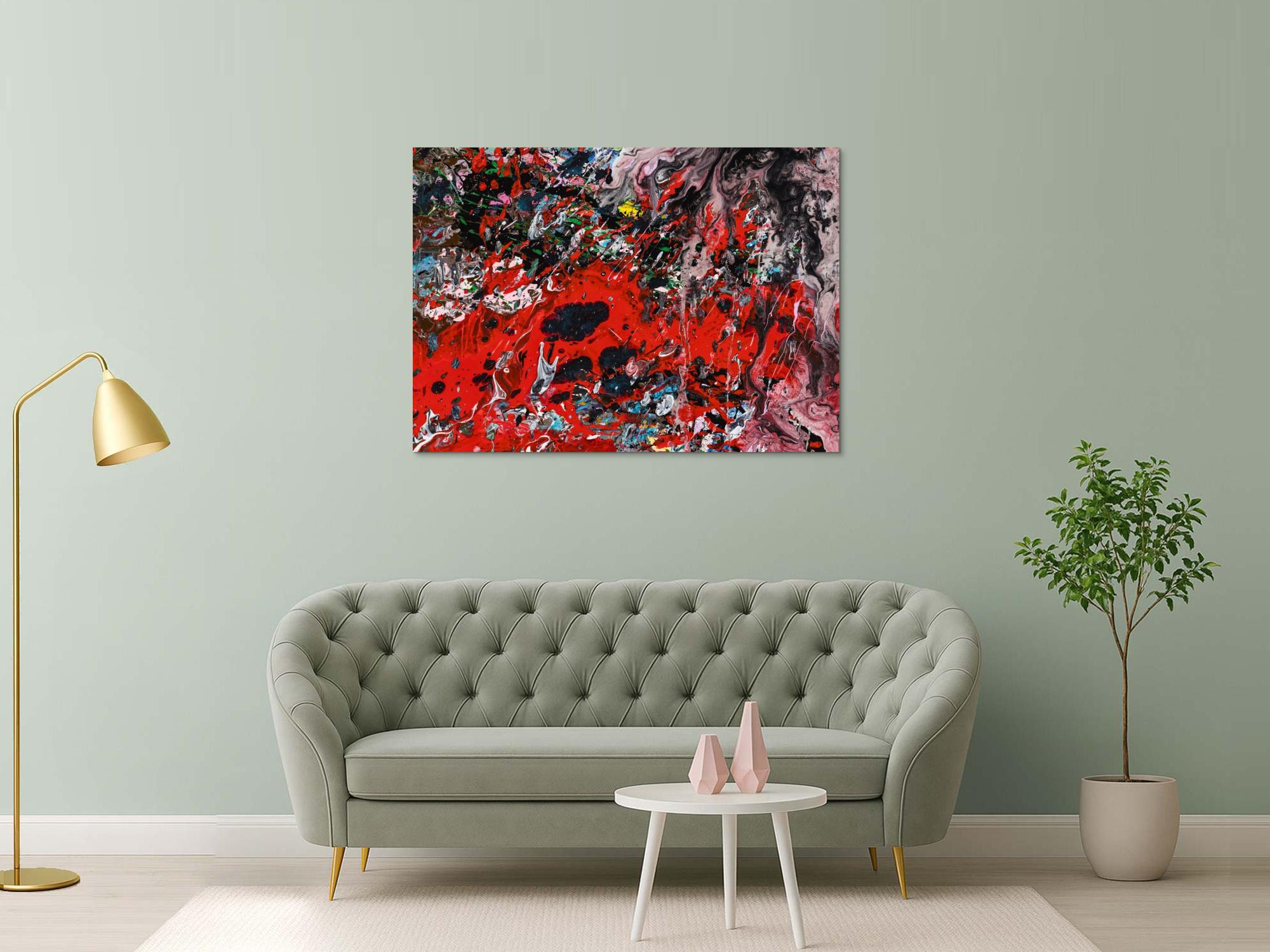 Abstraktes Bild auf Leinwand