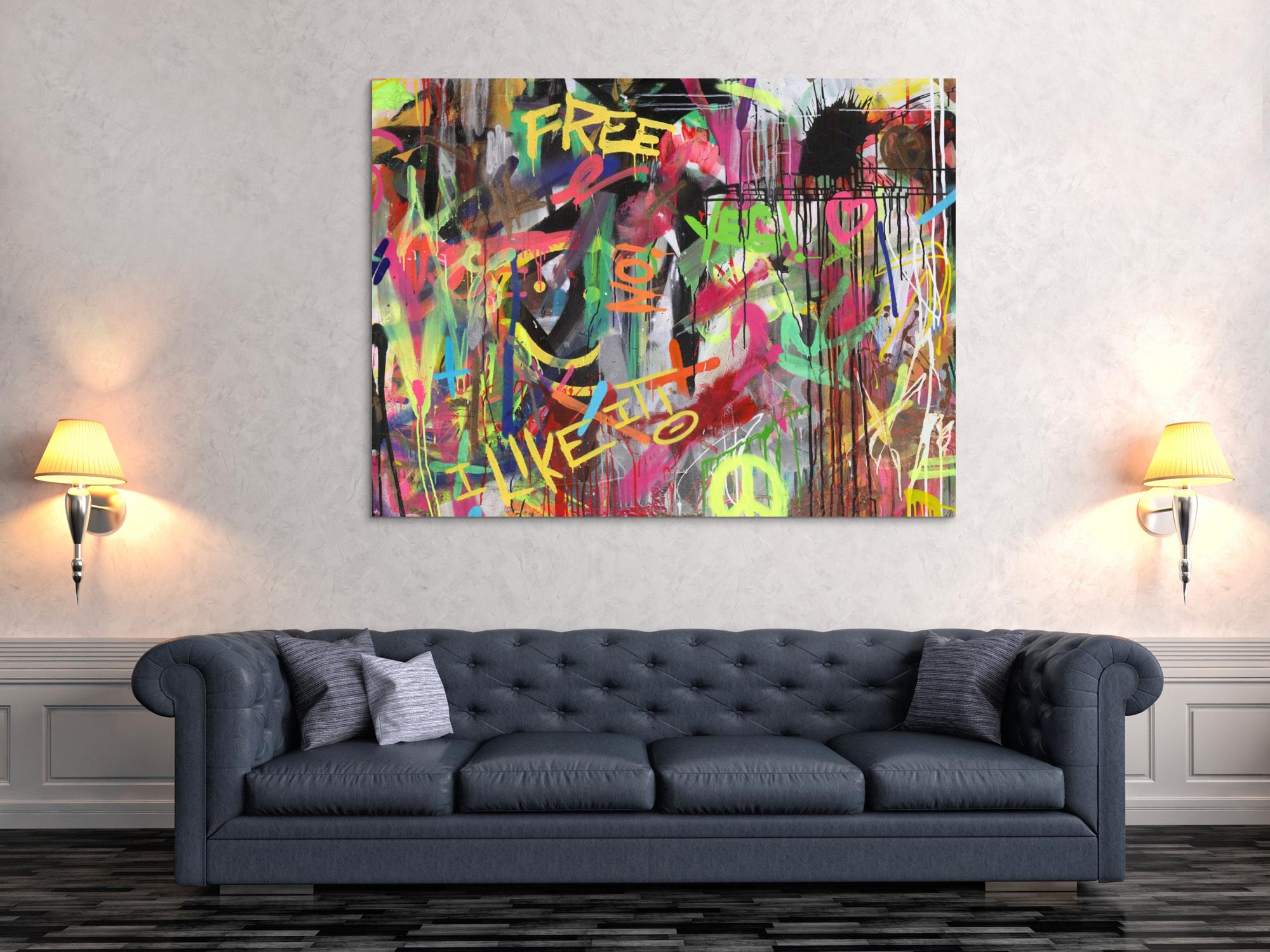 Abstraktes Bild auf Leinwand