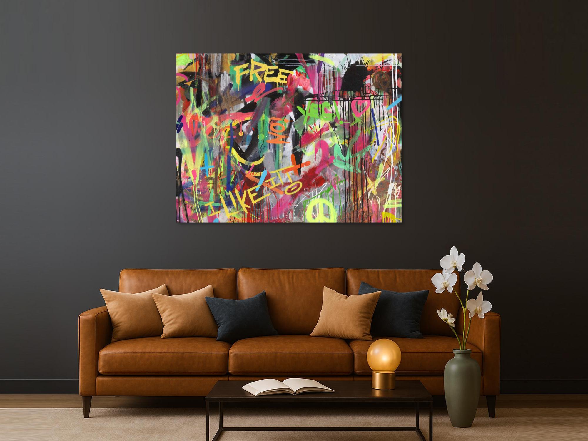 Abstraktes Bild auf Leinwand