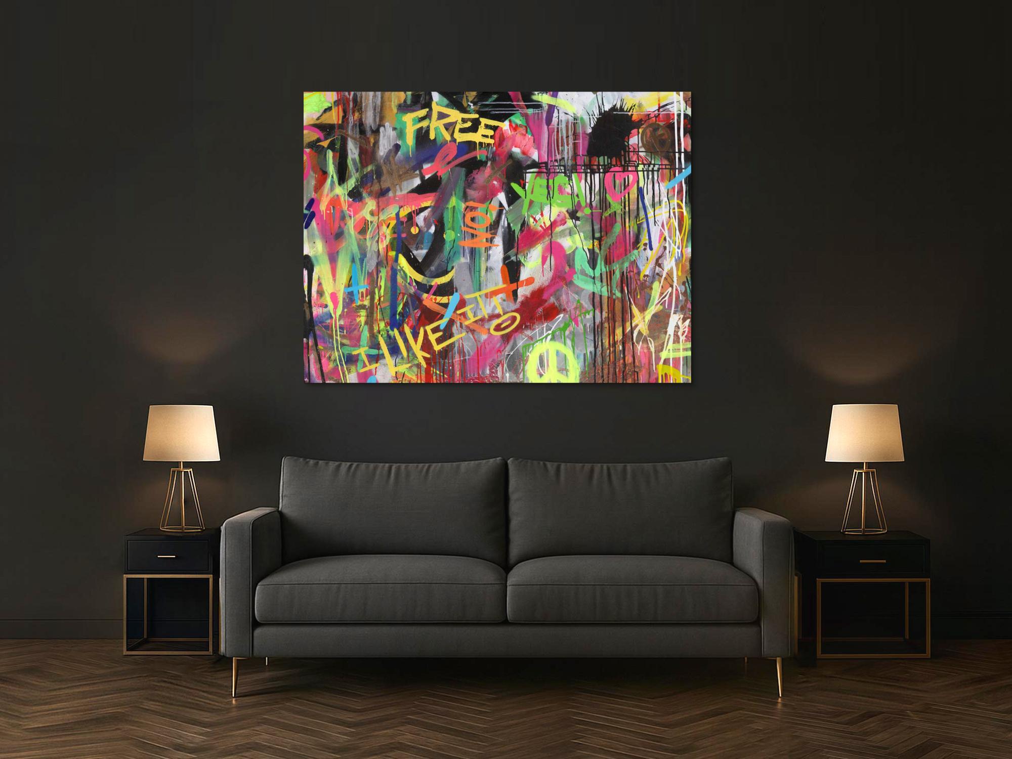 Abstraktes Bild auf Leinwand