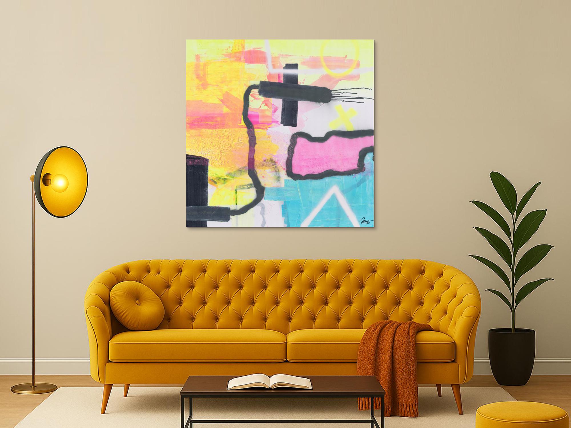 Abstraktes Bild auf Leinwand