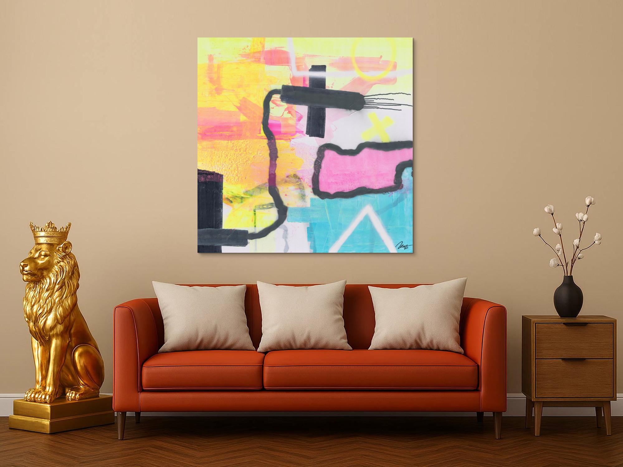 Abstraktes Bild auf Leinwand