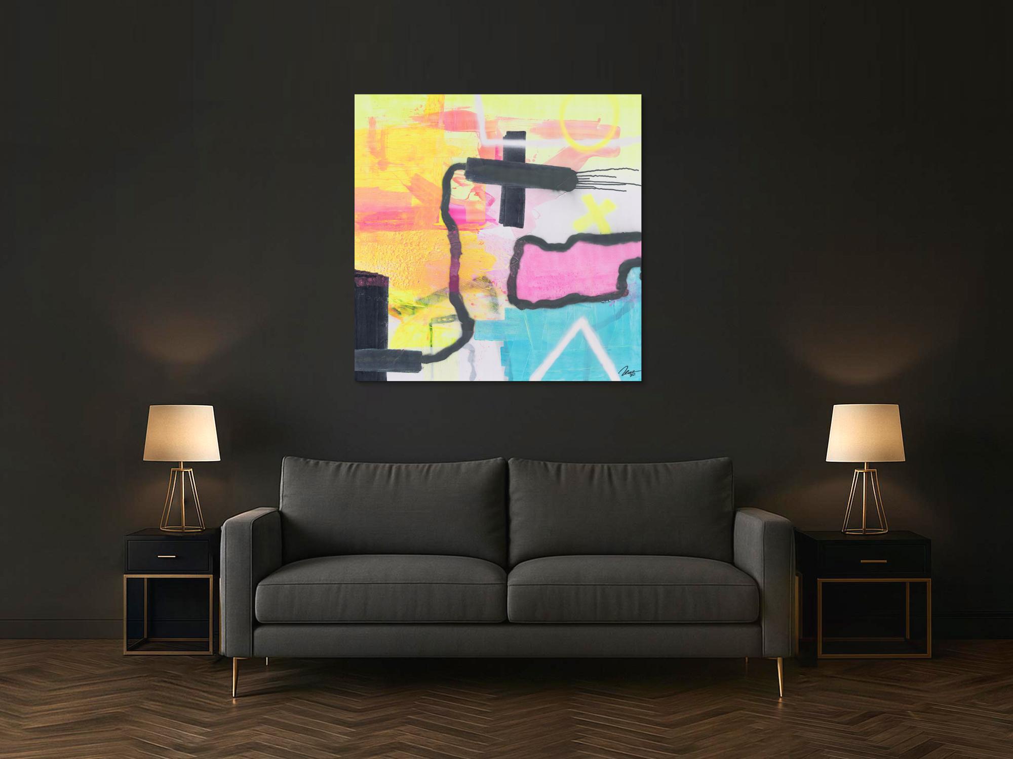 Abstraktes Bild auf Leinwand