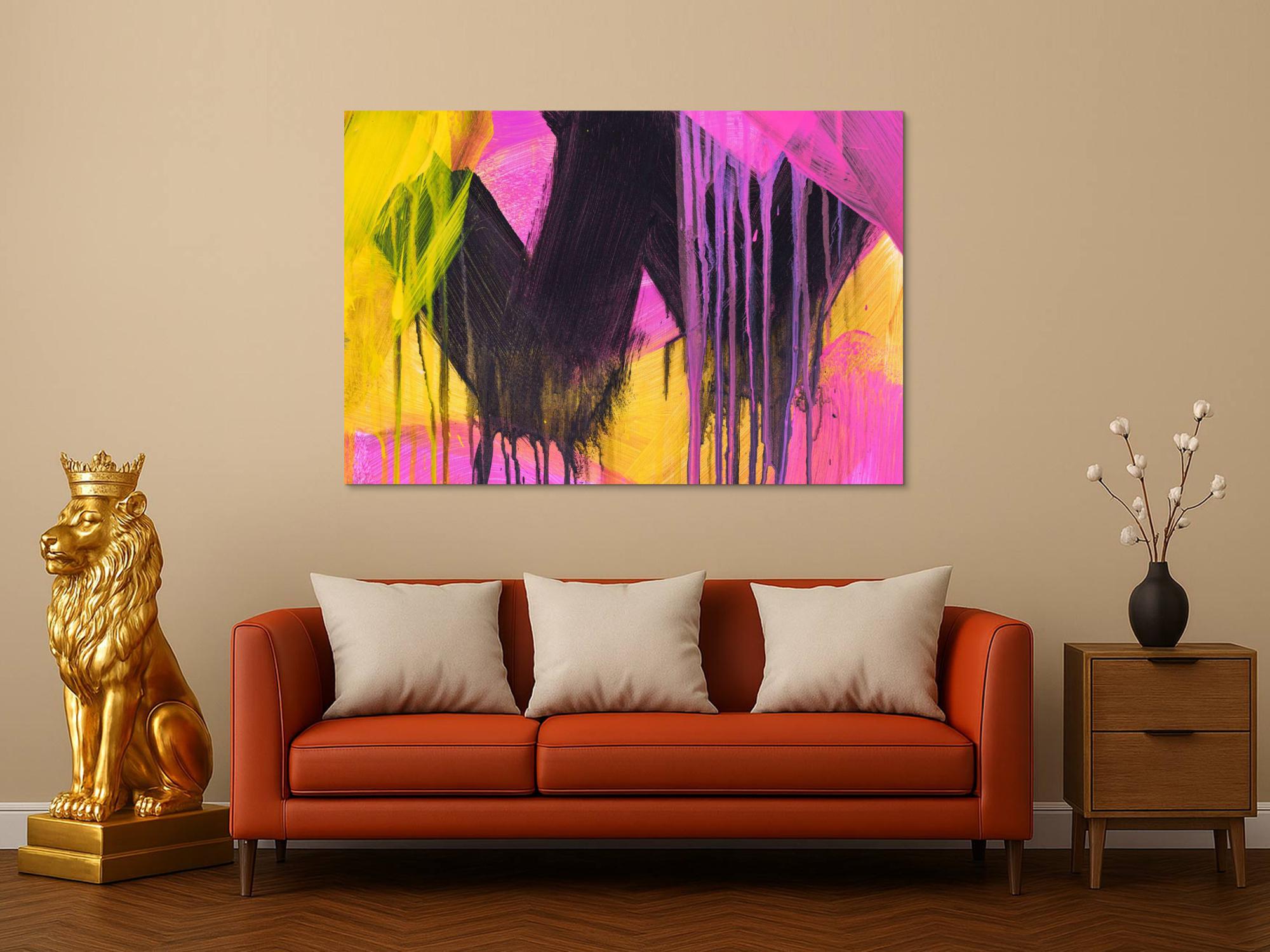 Abstraktes Bild auf Leinwand