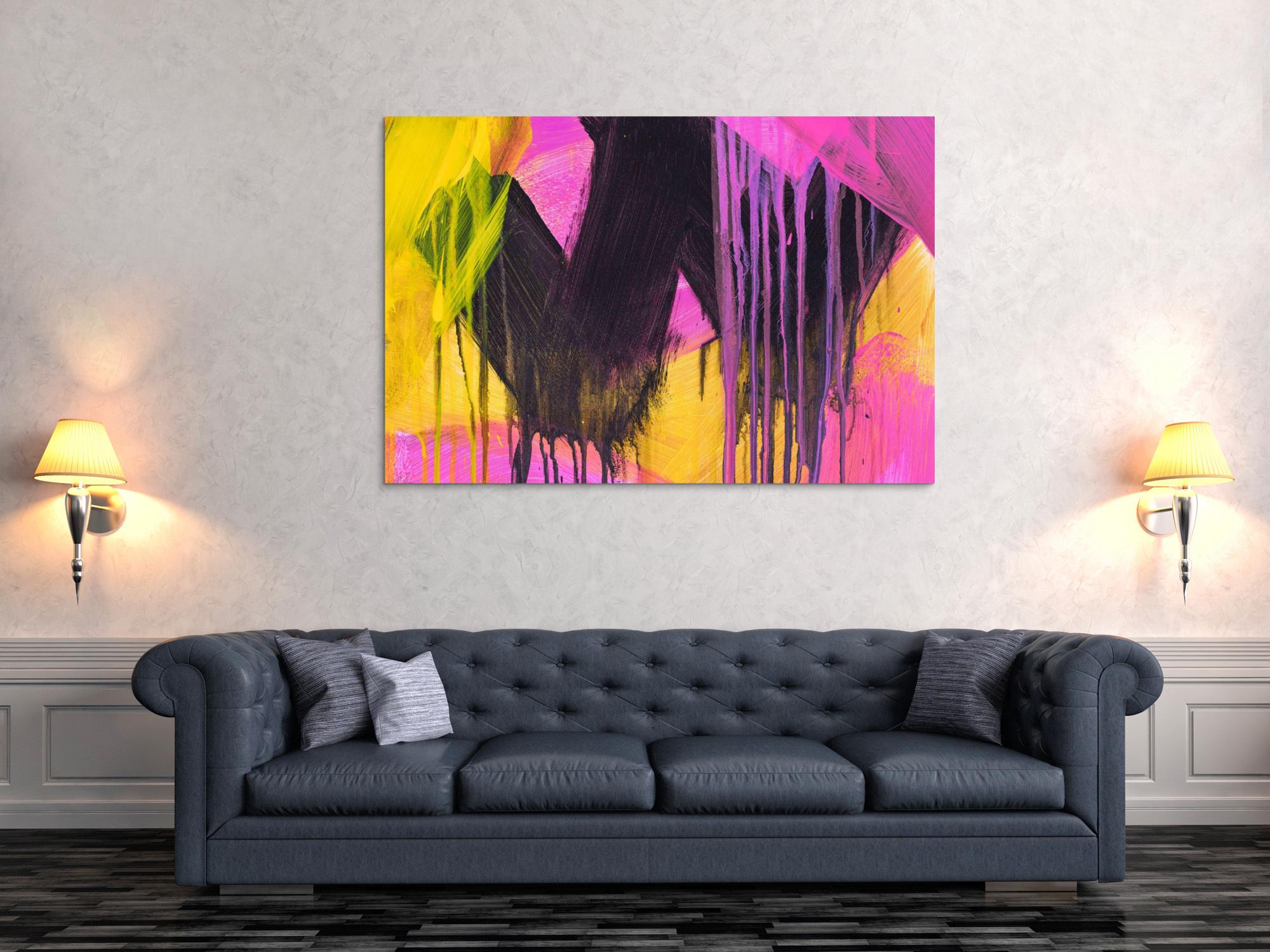 Abstraktes Bild auf Leinwand