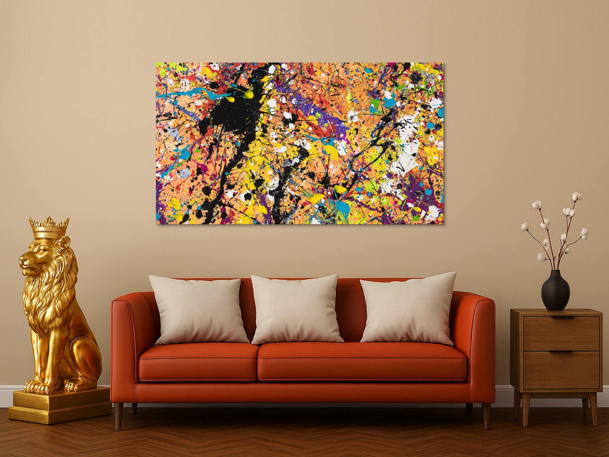 Abstraktes Bild auf Leinwand