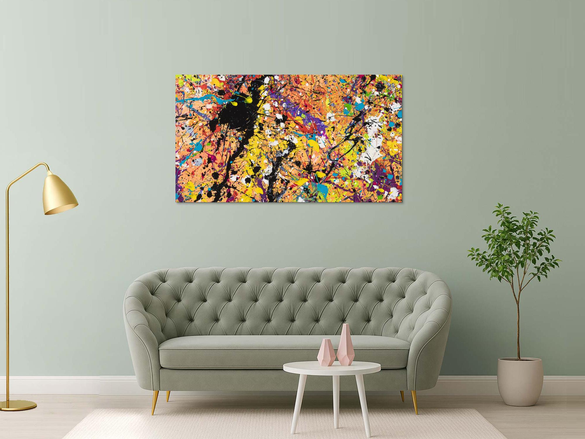 Abstraktes Bild auf Leinwand