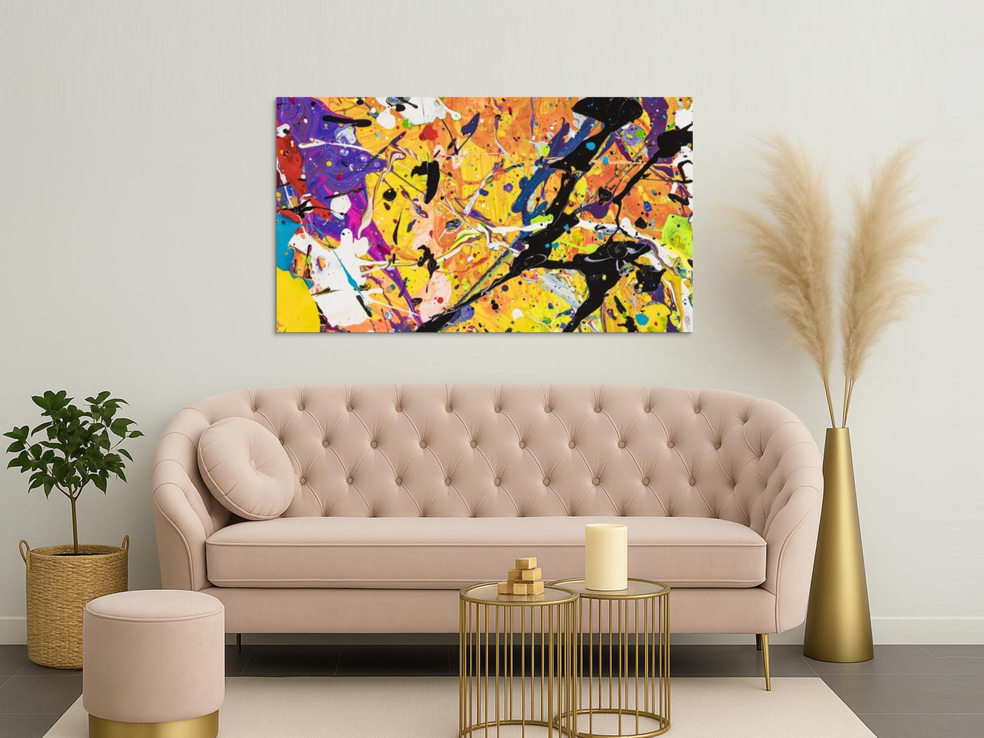 Abstraktes Bild auf Leinwand