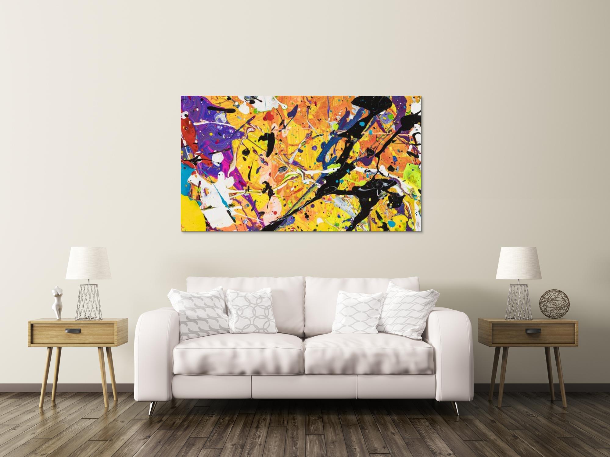 Abstraktes Bild auf Leinwand