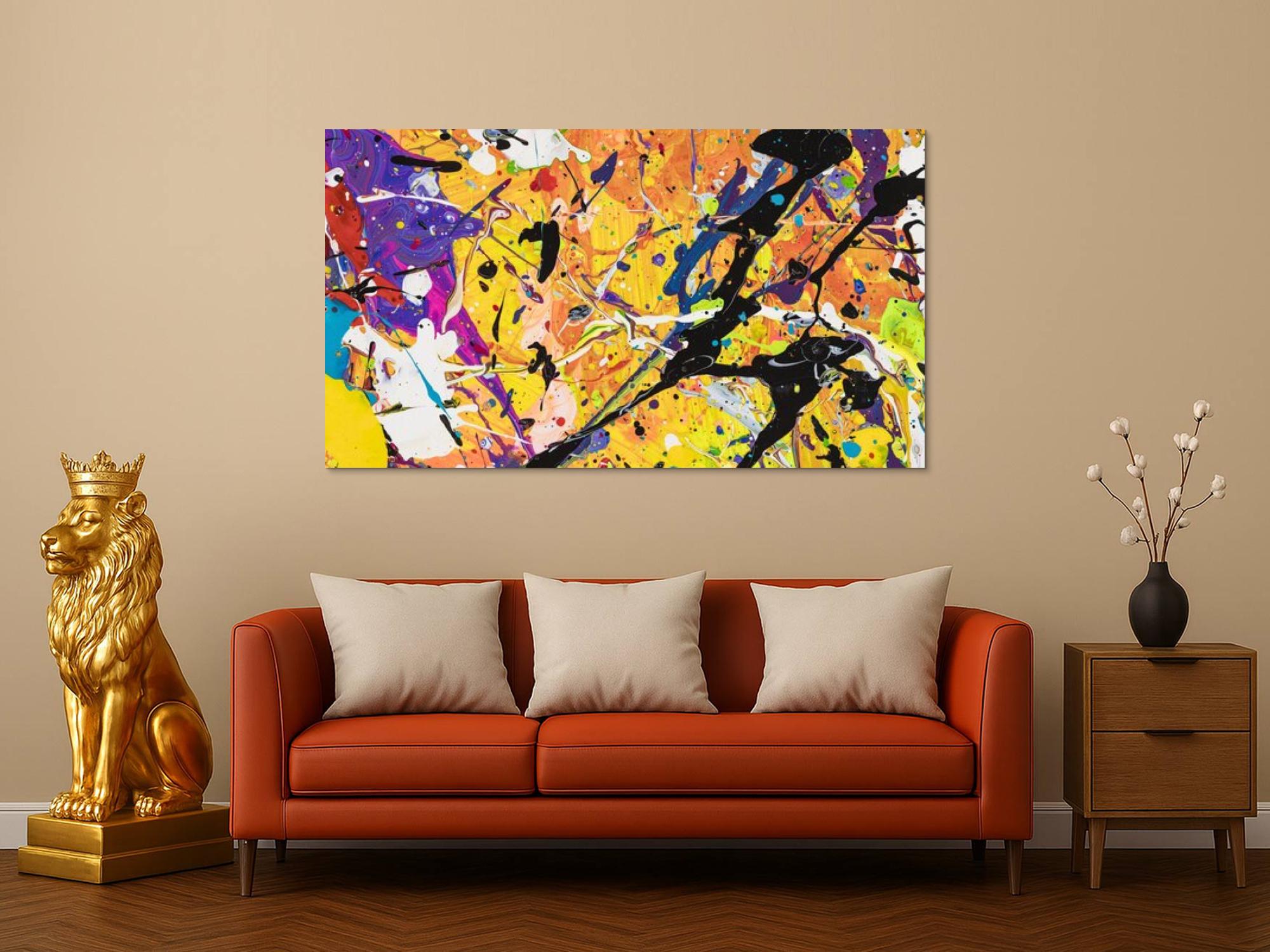 Abstraktes Bild auf Leinwand