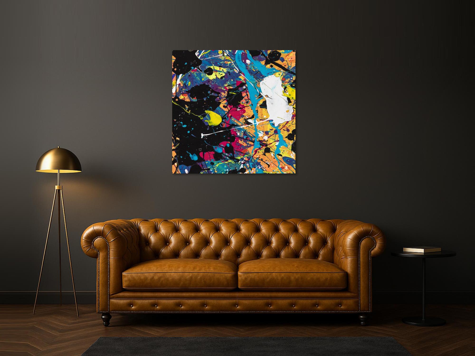 Abstraktes Bild auf Leinwand