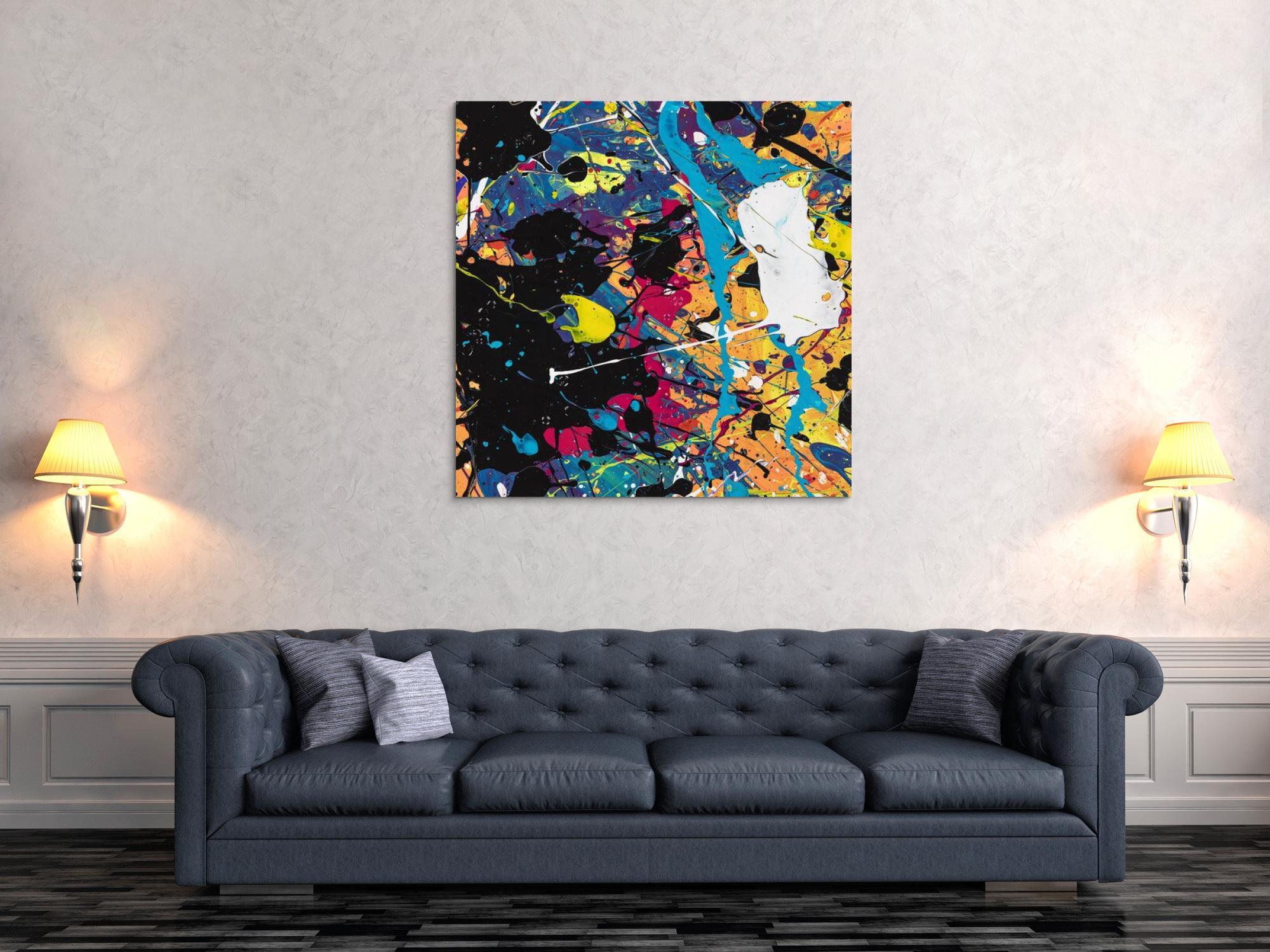 Abstraktes Bild auf Leinwand