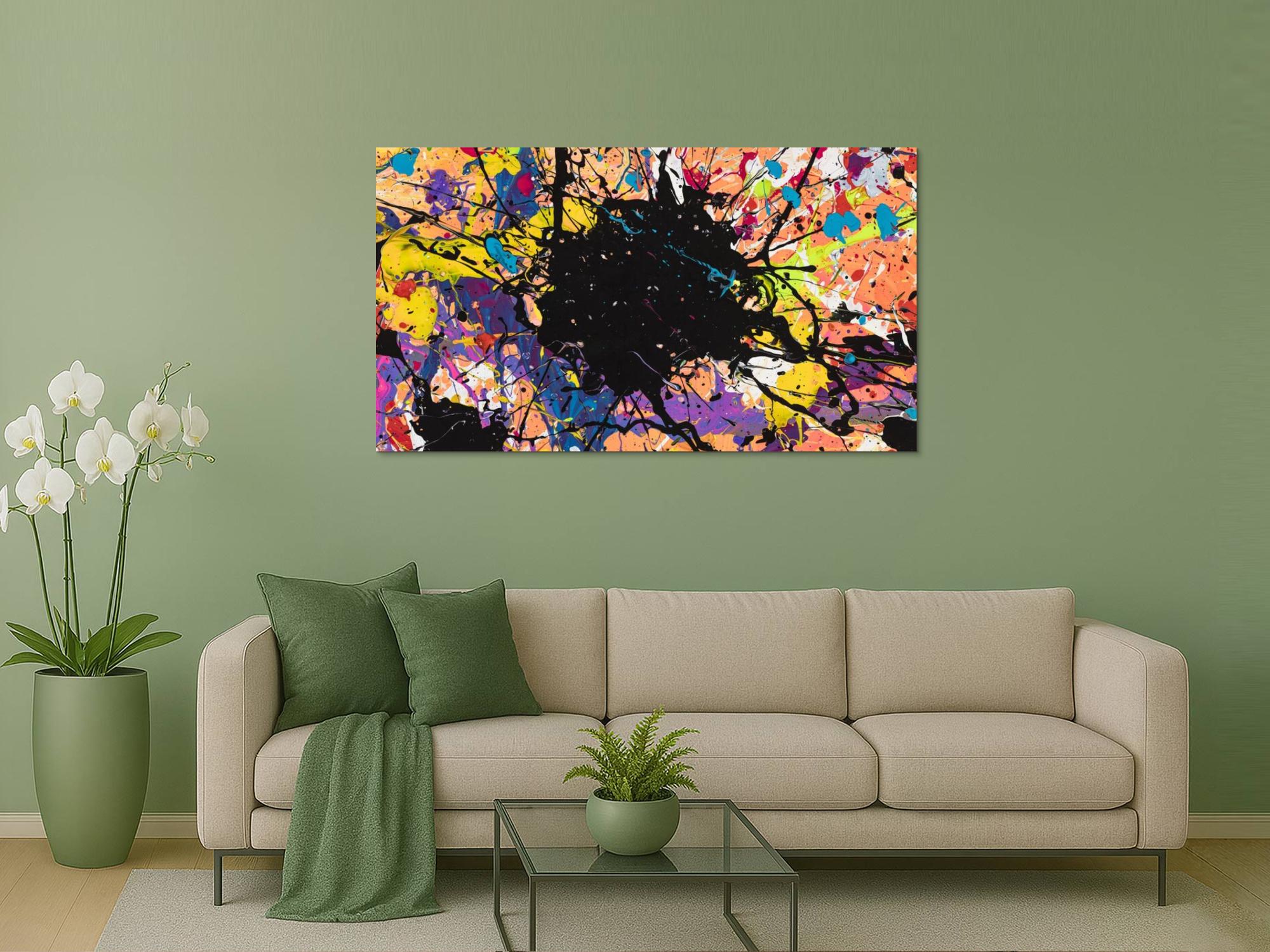 Abstraktes Bild auf Leinwand