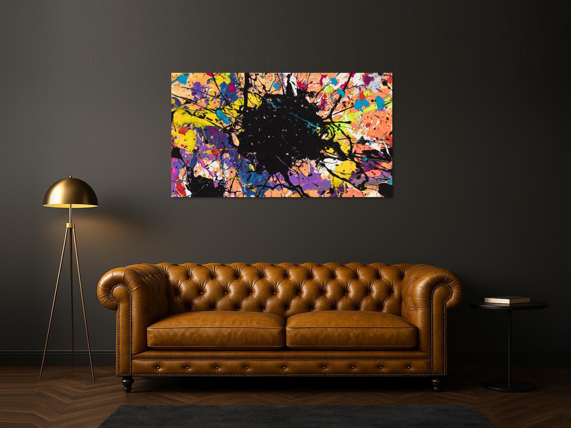 Abstraktes Bild auf Leinwand