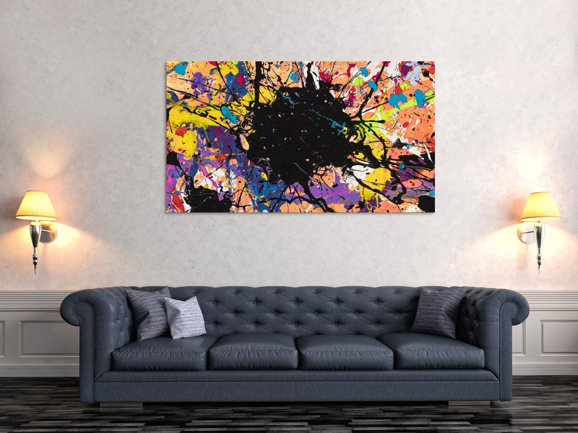 Abstraktes Bild auf Leinwand