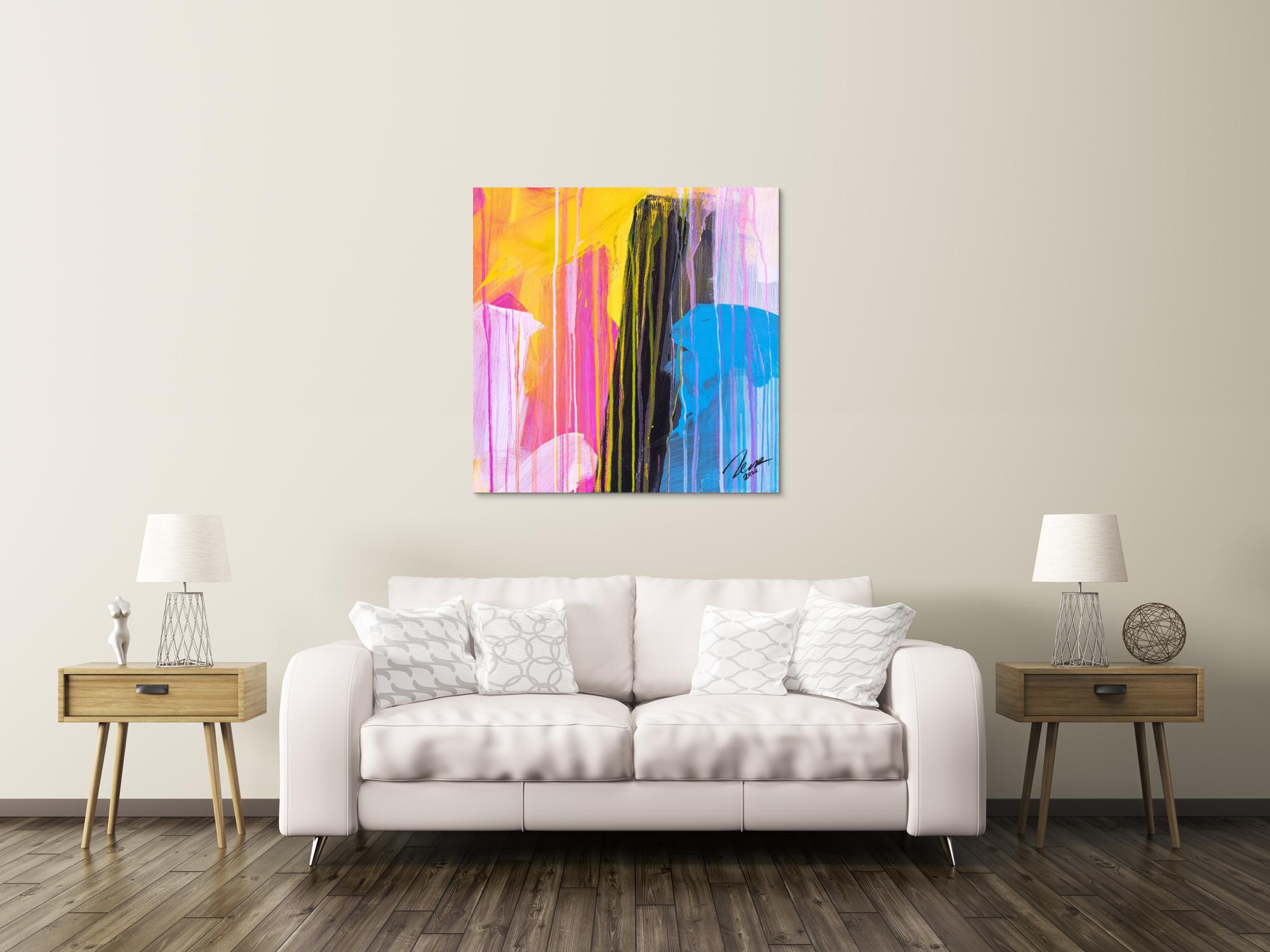Abstraktes Bild auf Leinwand