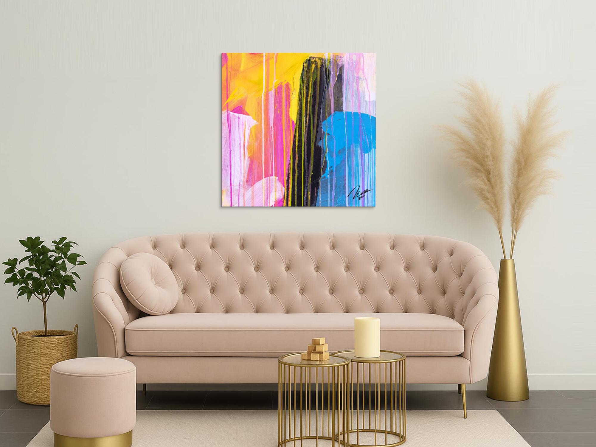 Abstraktes Bild auf Leinwand