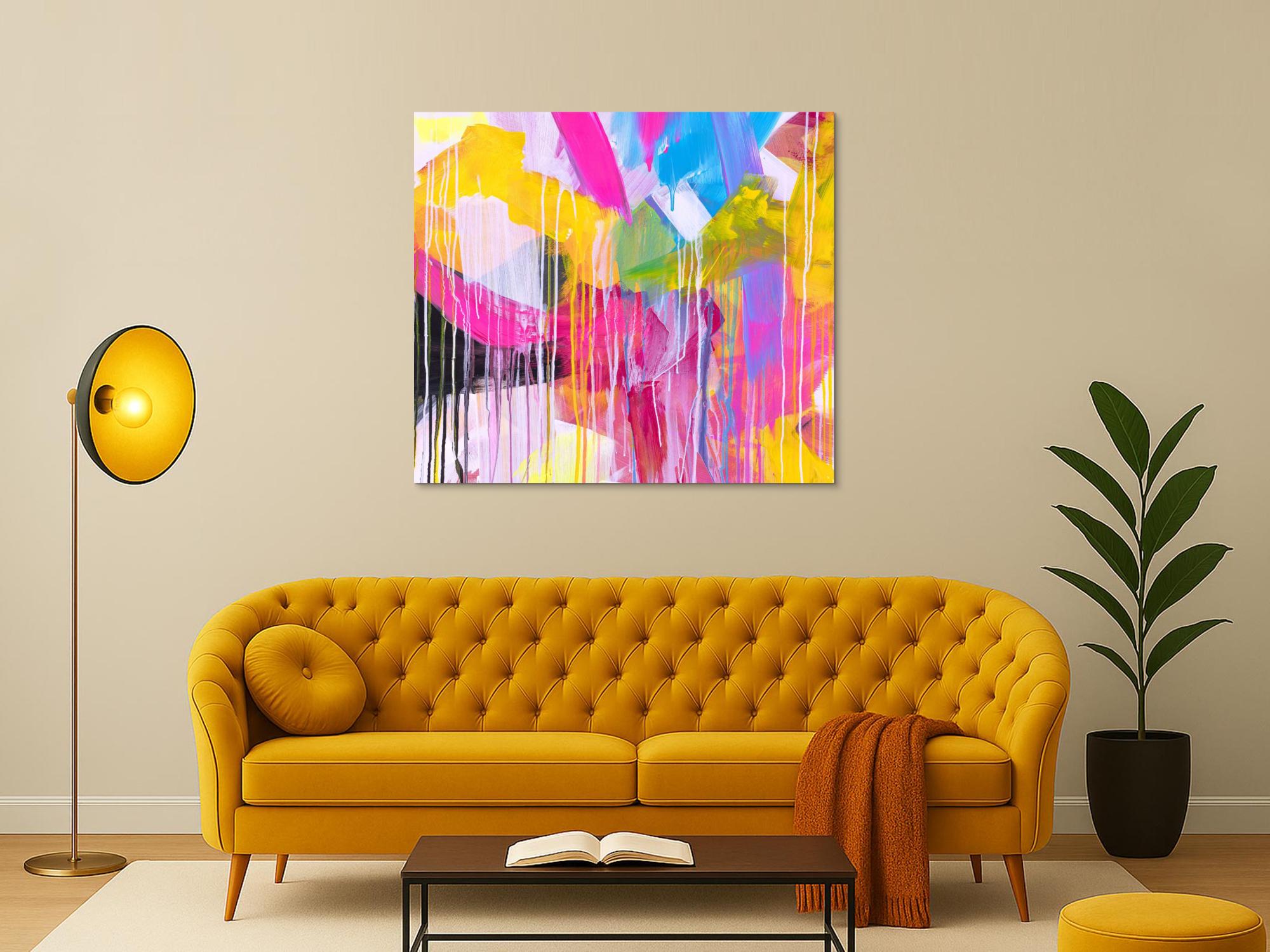 Abstraktes Bild auf Leinwand