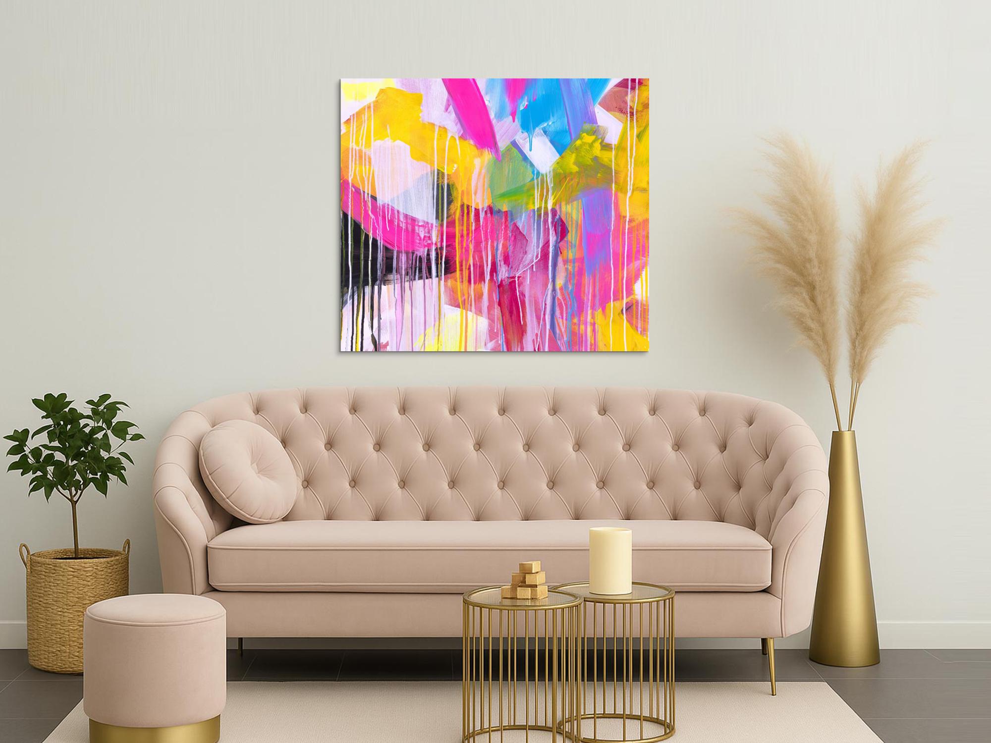 Abstraktes Bild auf Leinwand