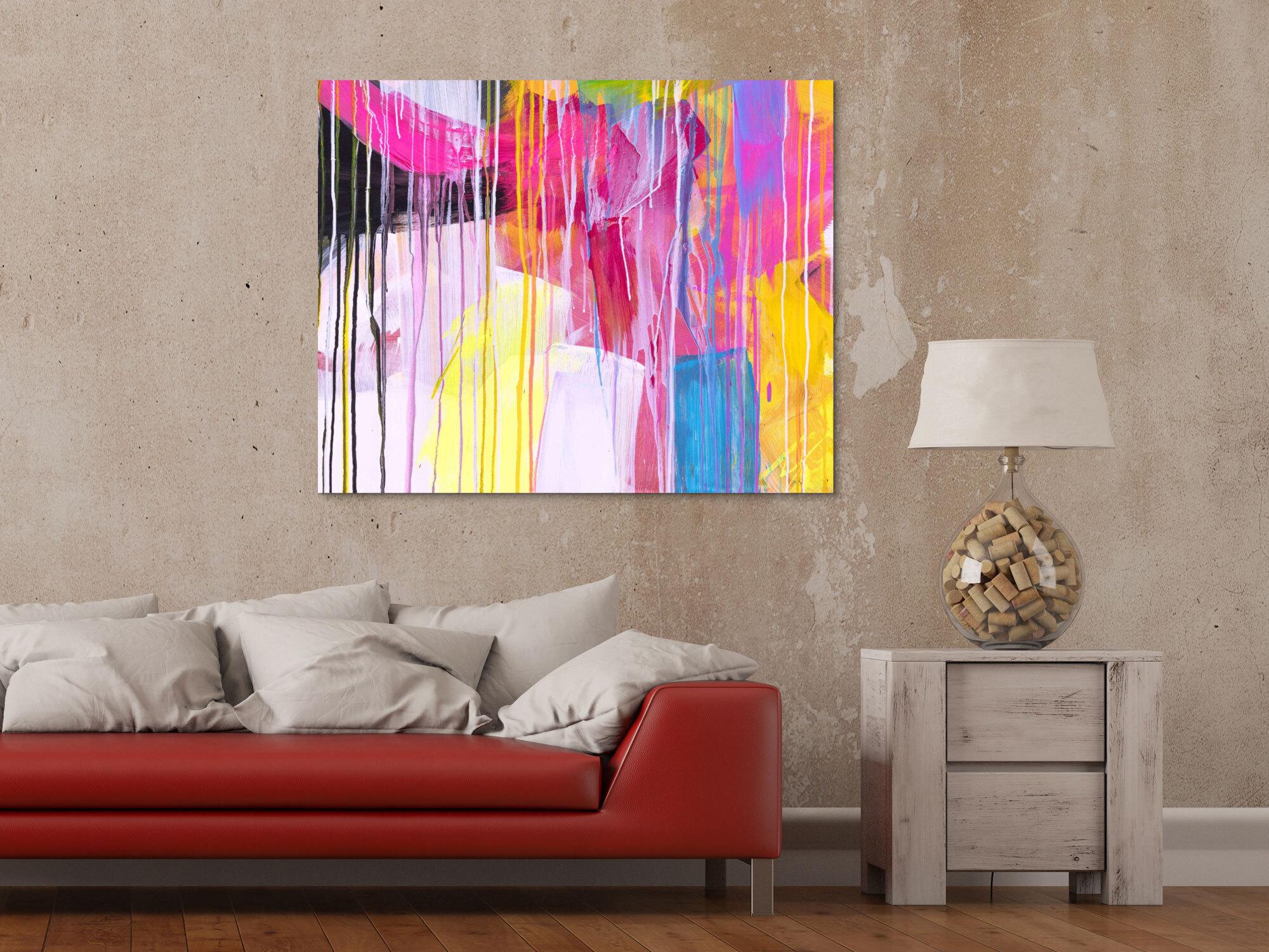 Abstraktes Bild auf Leinwand