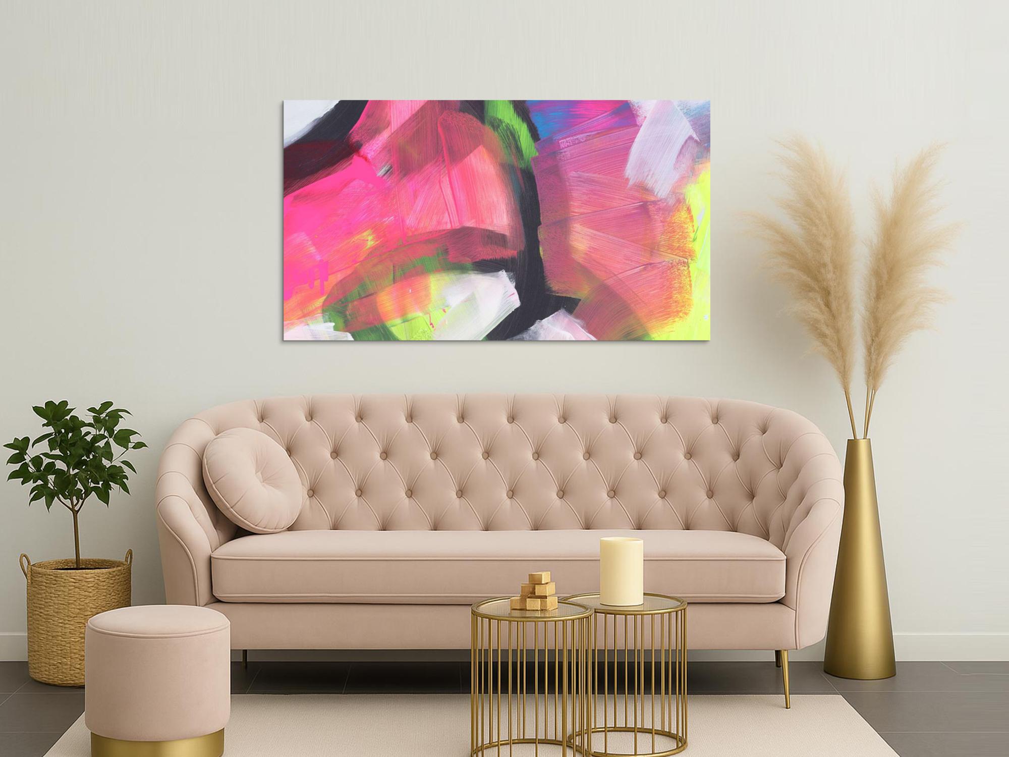 Abstraktes Bild auf Leinwand