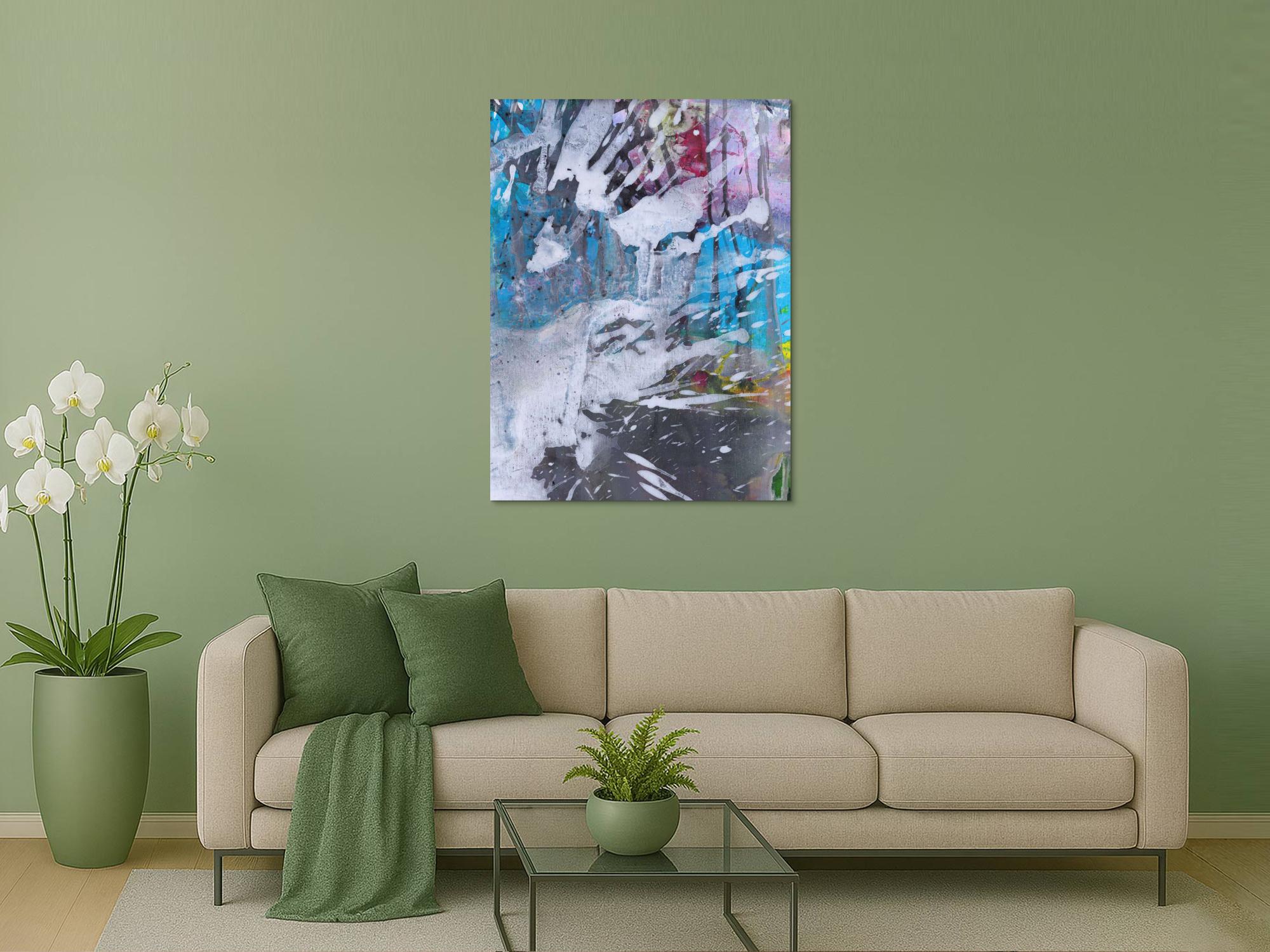 Abstraktes Bild auf Leinwand