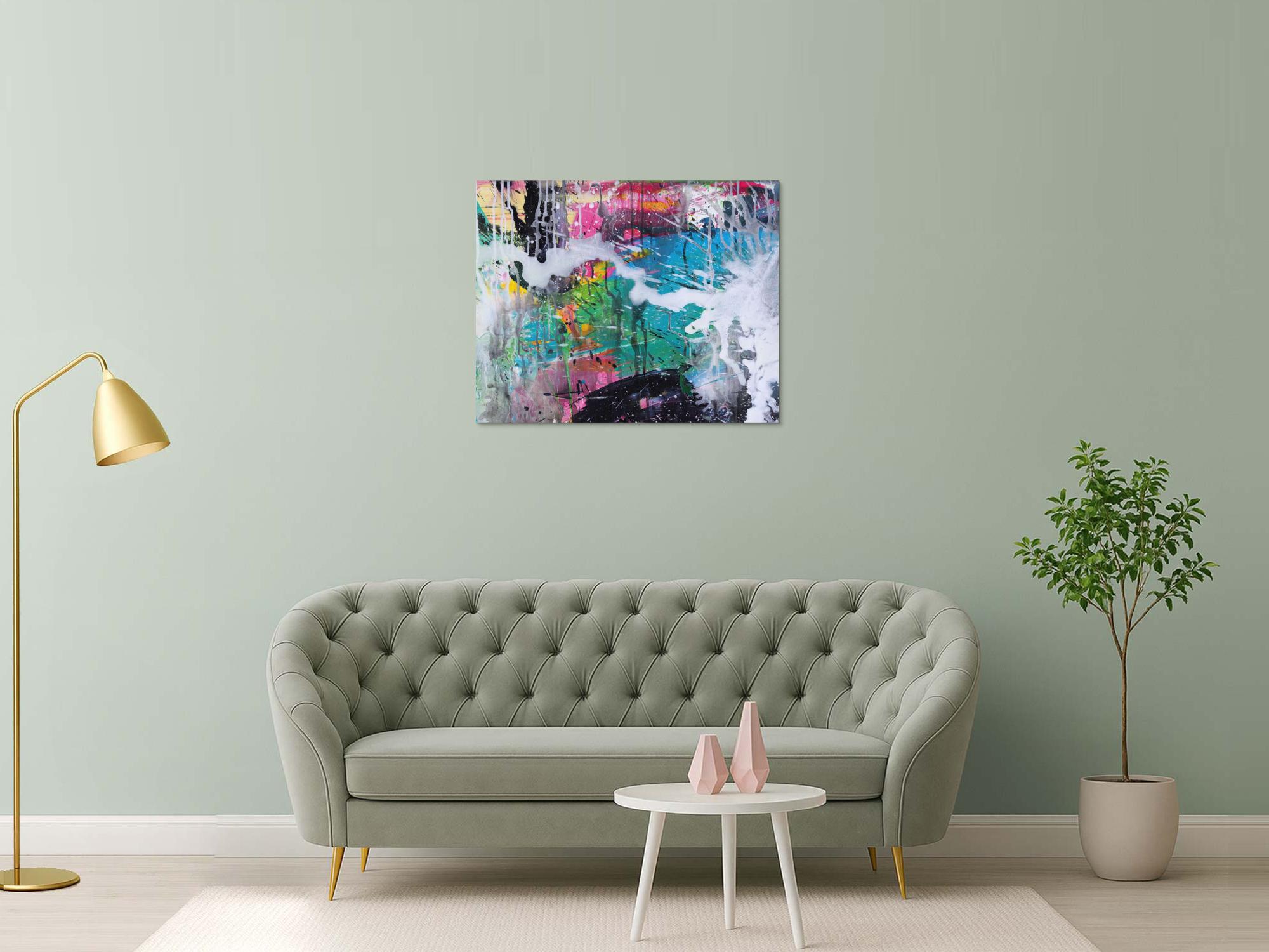 Abstraktes Bild auf Leinwand