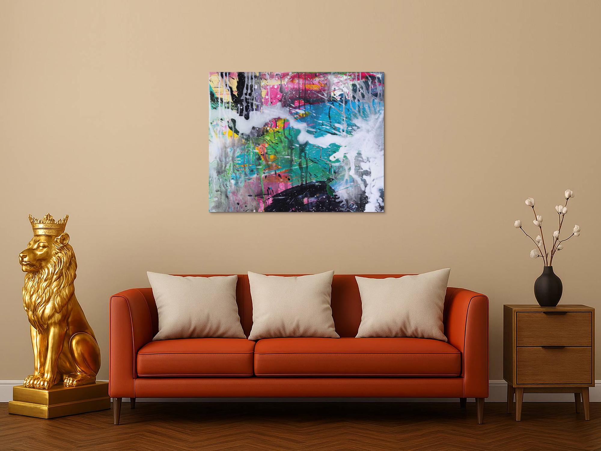 Abstraktes Bild auf Leinwand