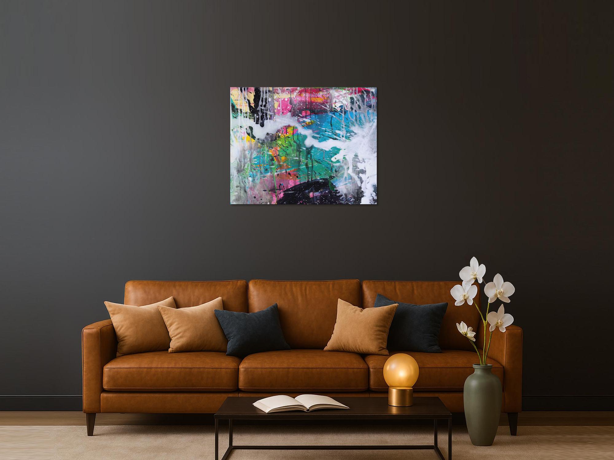 Abstraktes Bild auf Leinwand