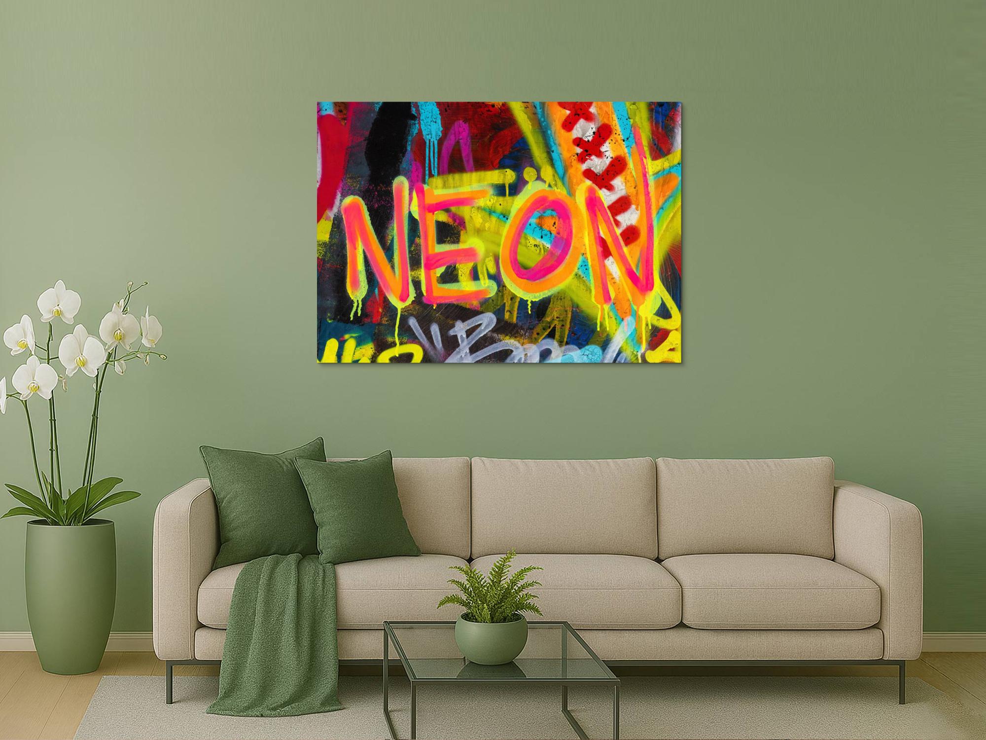 Abstraktes Bild auf Leinwand