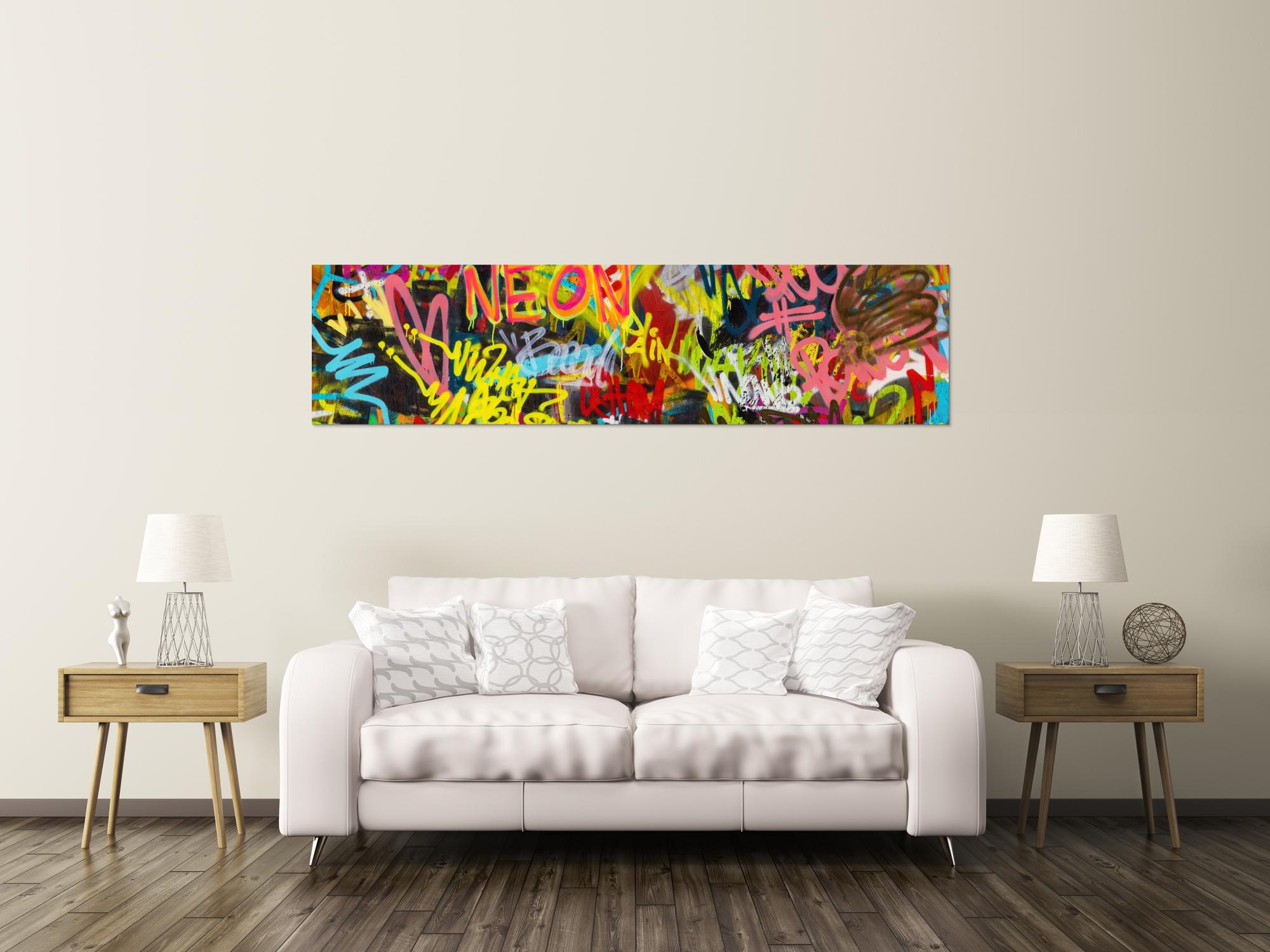 Abstraktes Bild auf Leinwand