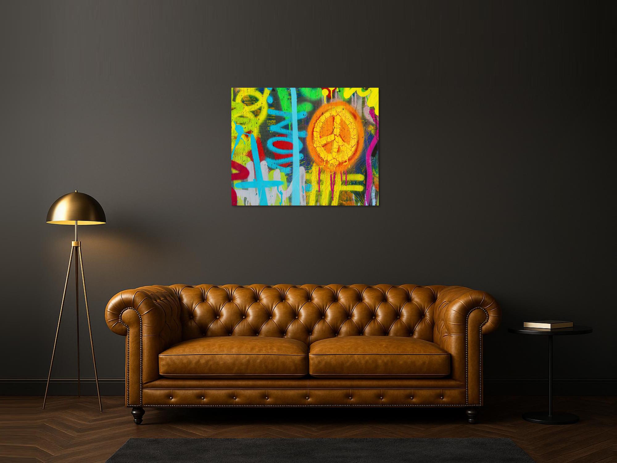 Abstraktes Bild auf Leinwand