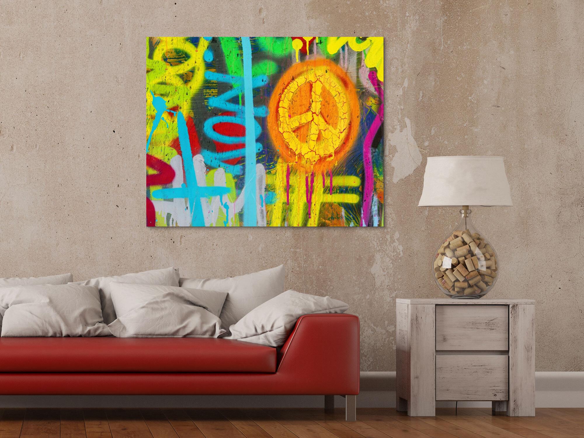 Abstraktes Bild auf Leinwand