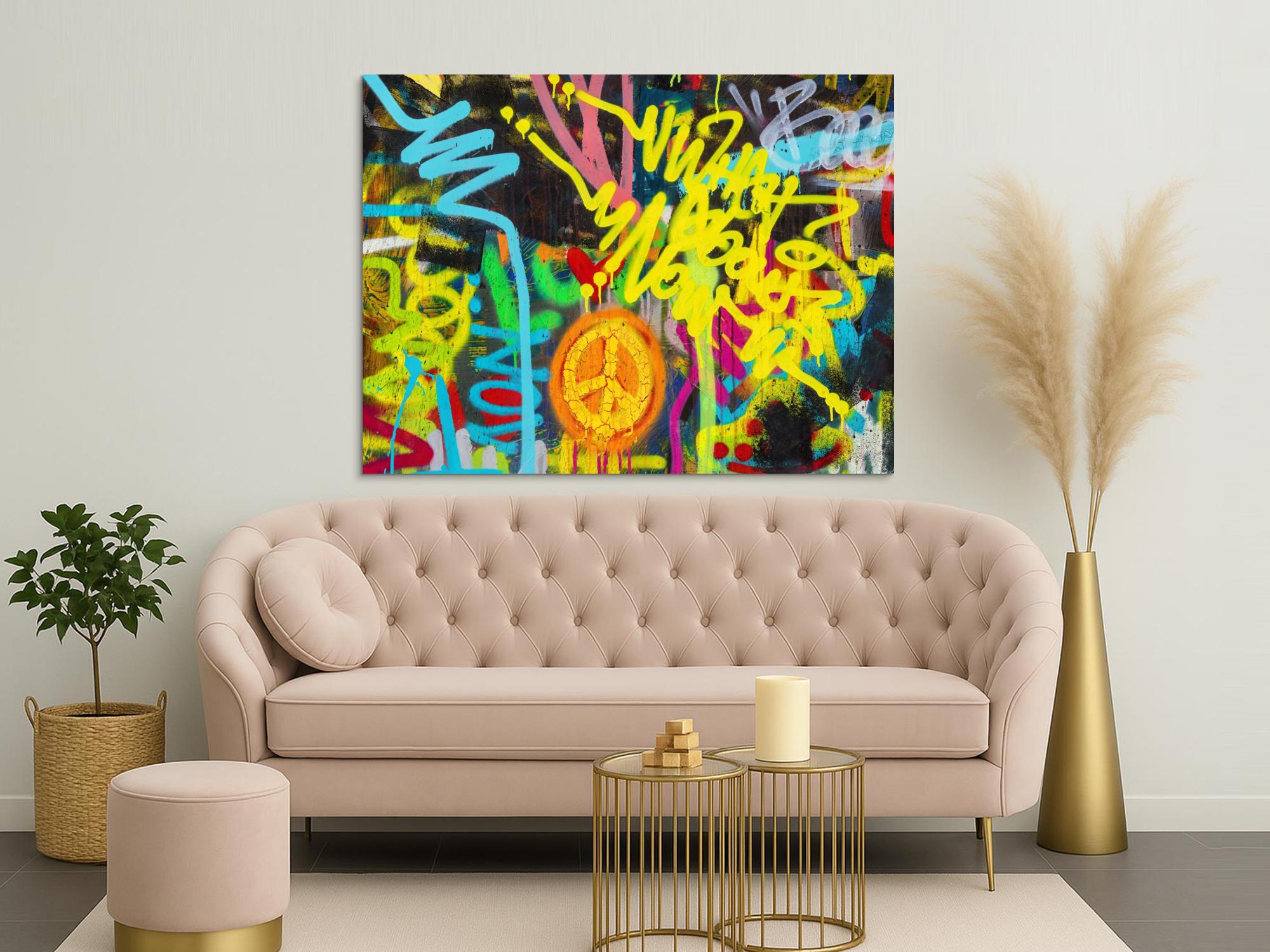 Abstraktes Bild auf Leinwand