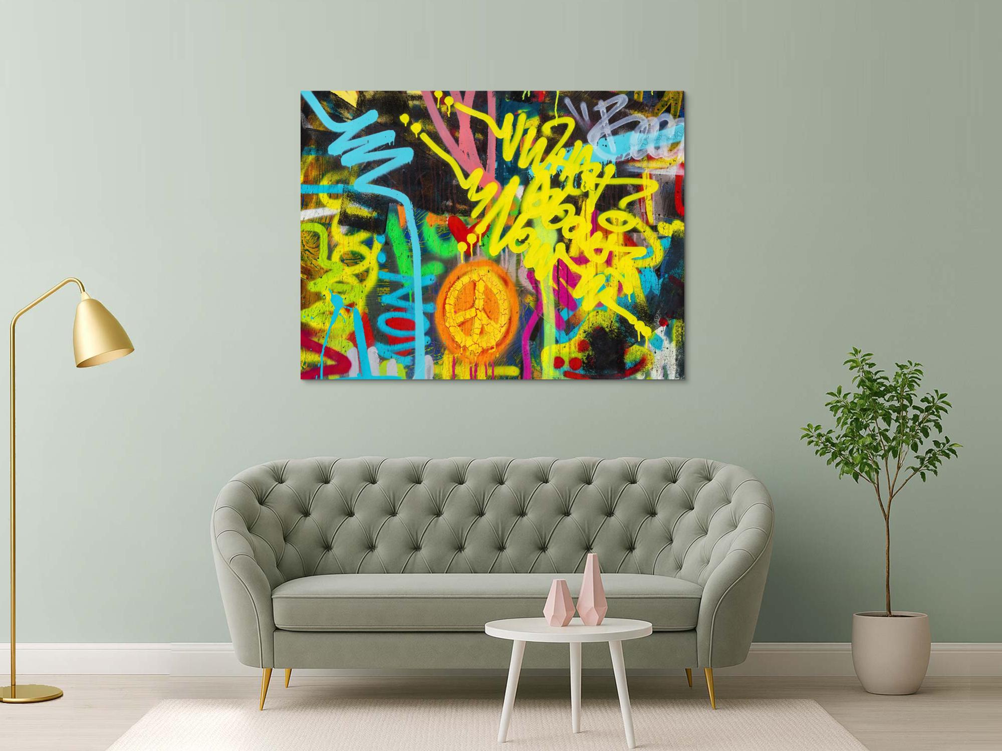 Abstraktes Bild auf Leinwand