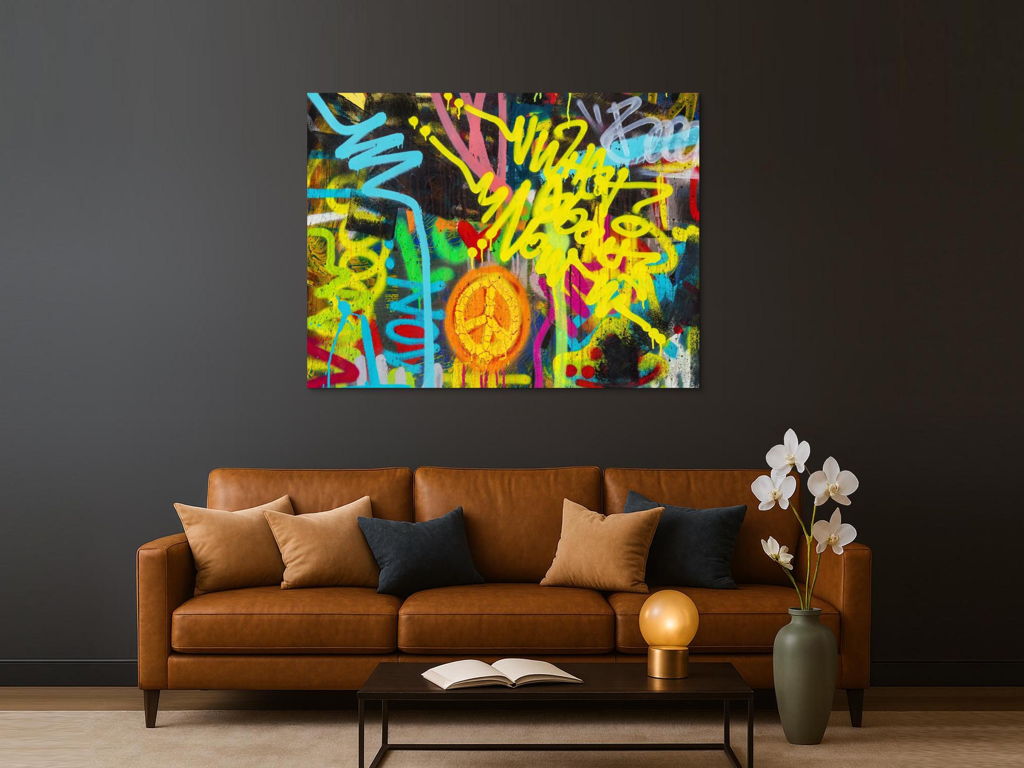 Abstraktes Bild auf Leinwand